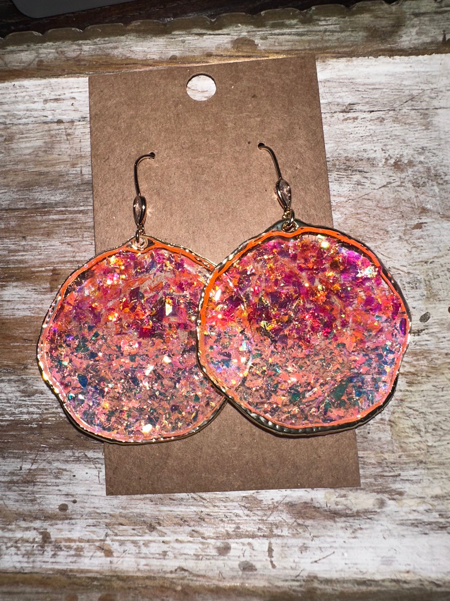 large resin hoops- gold