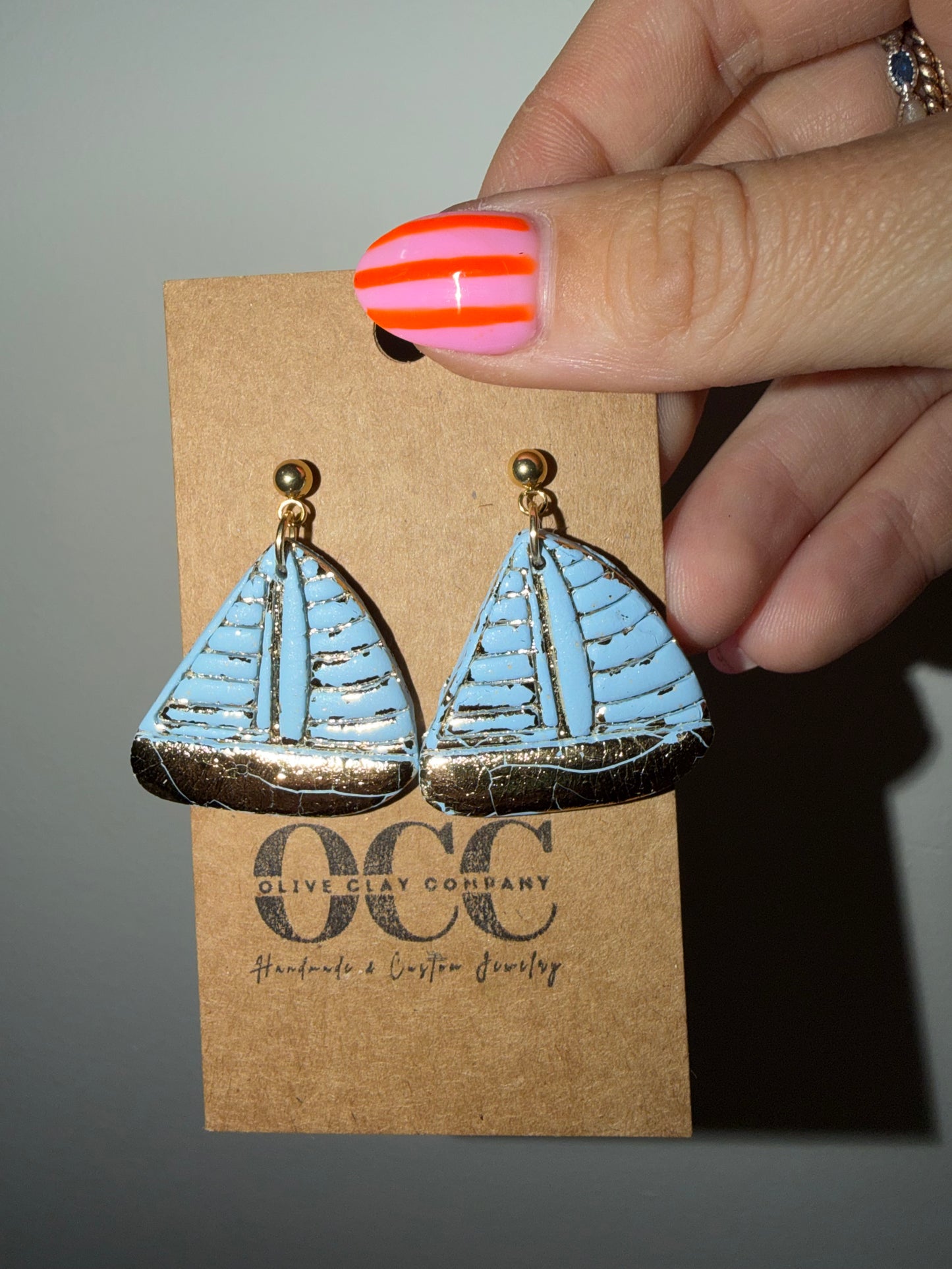 Sailboat earrings