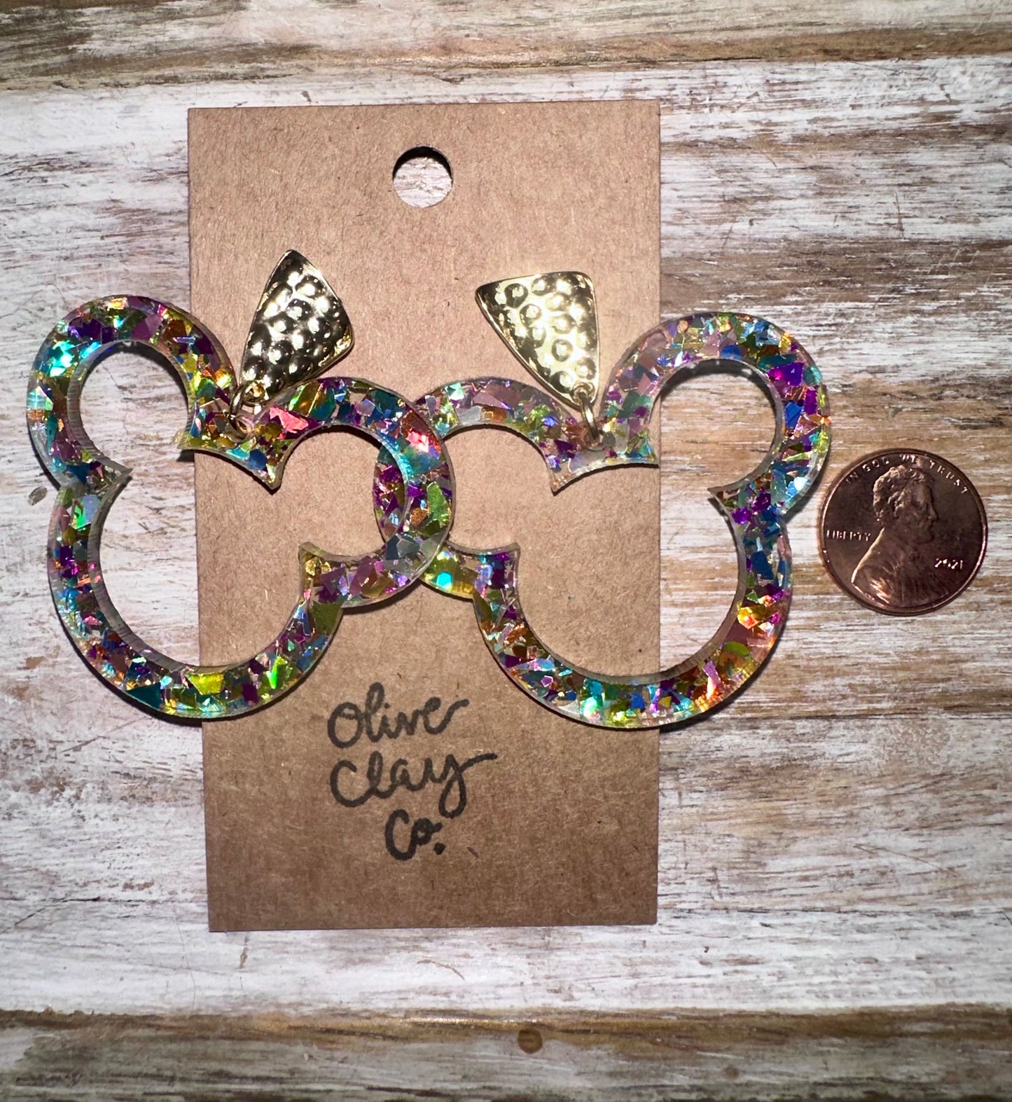 Mouse acrylic earrings