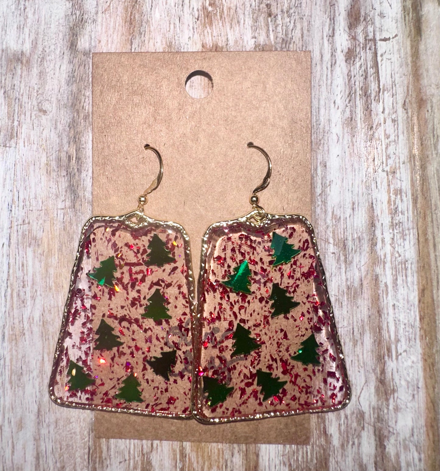 Glitter resin hoops