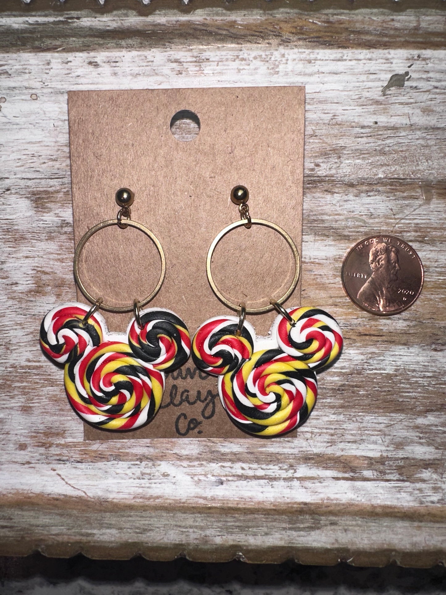 Lollipop Minnie earrings