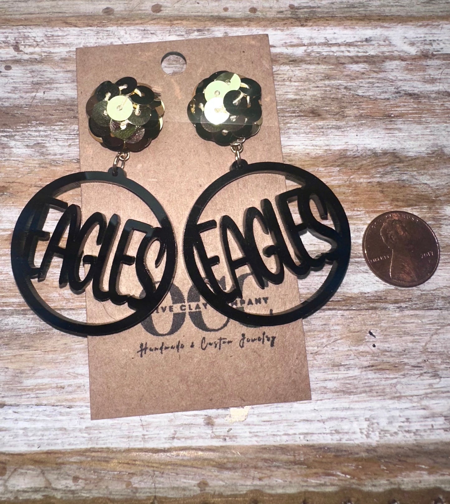 USM Eagles earrings