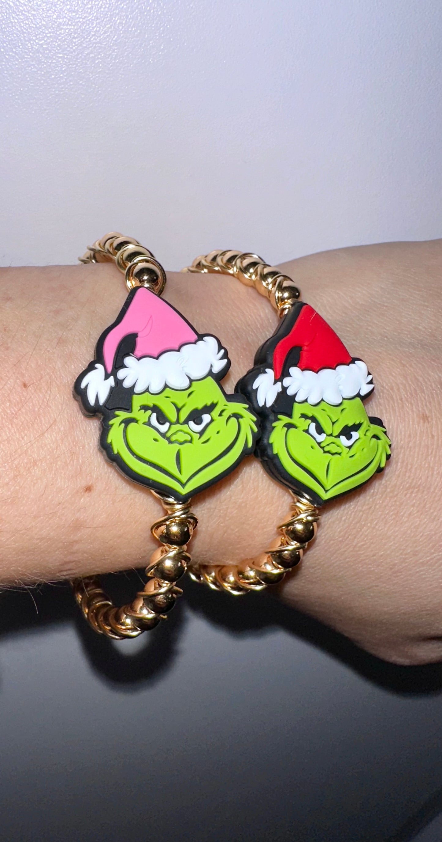 Christmas wire wrapped bracelet