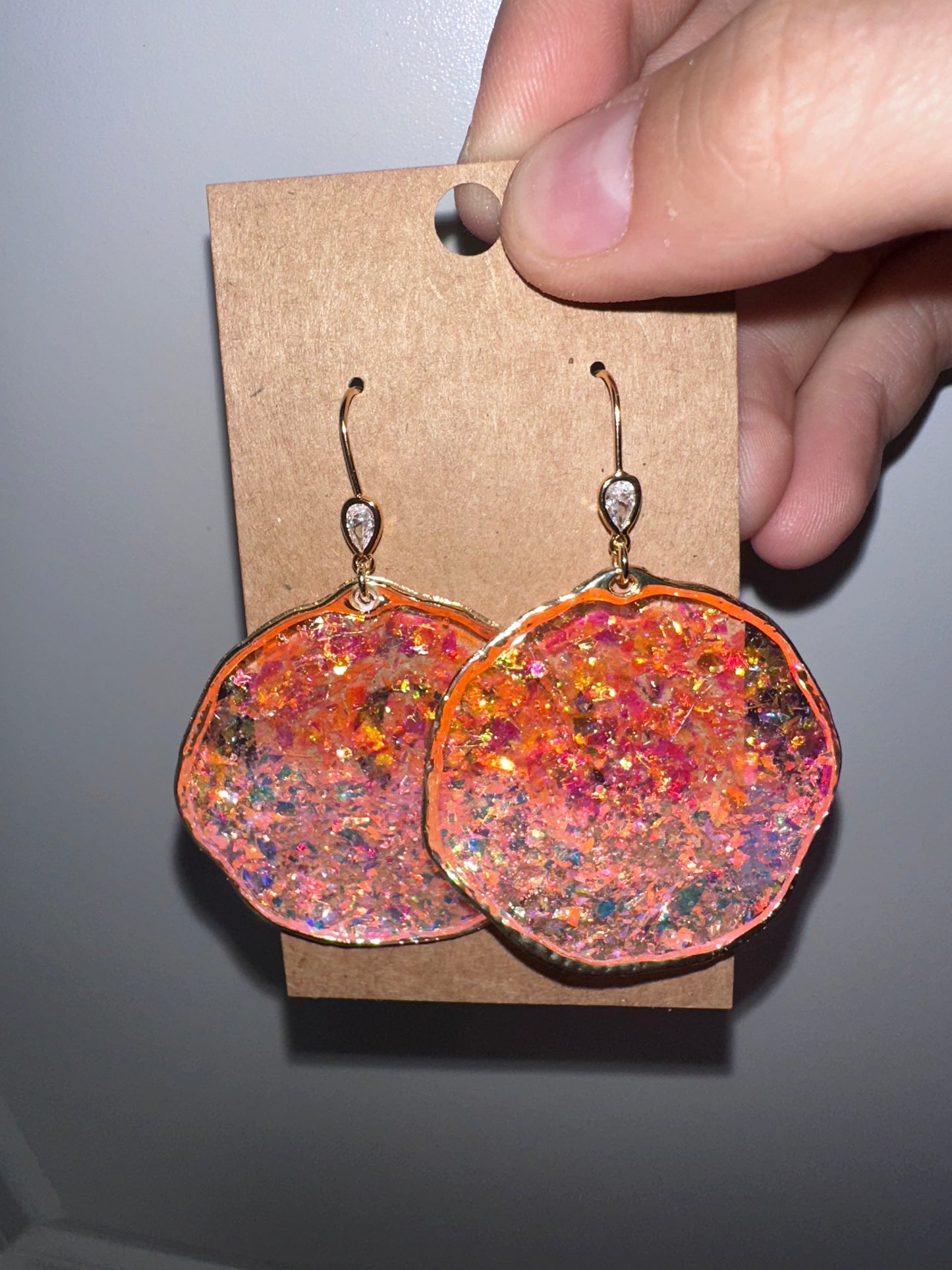 large resin hoops- gold