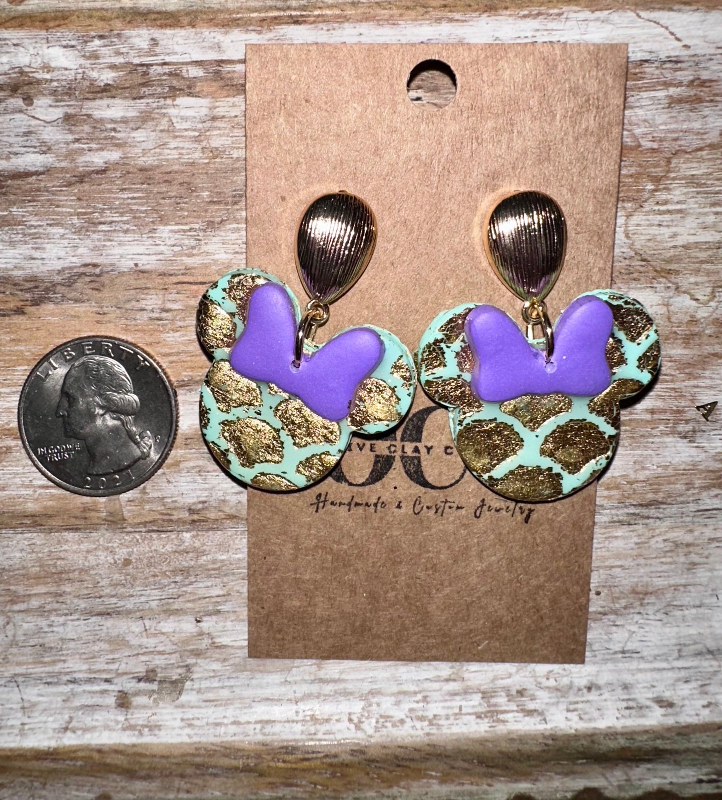 Mouse mermaid earrings