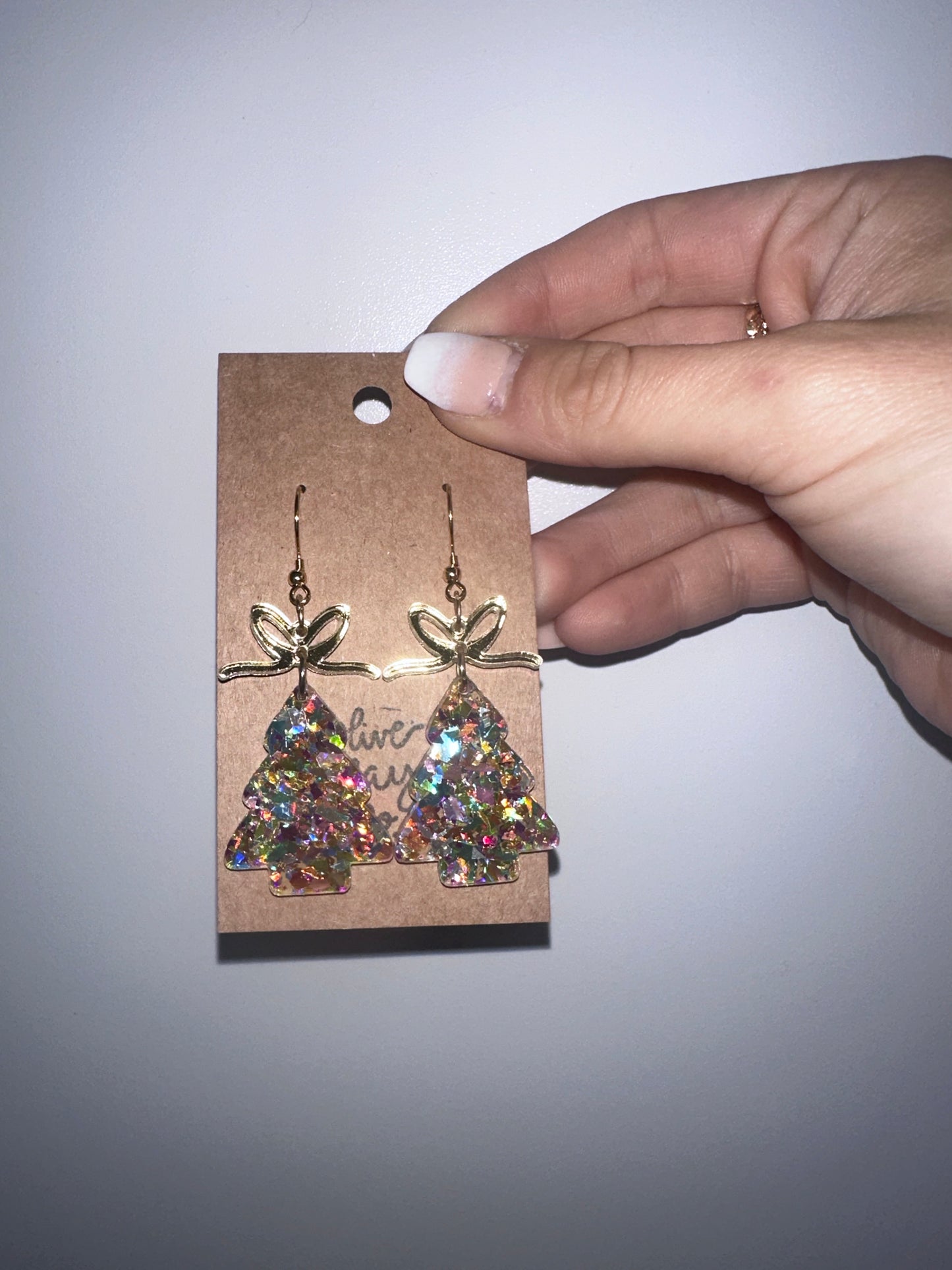 Rainbow acrylic trees