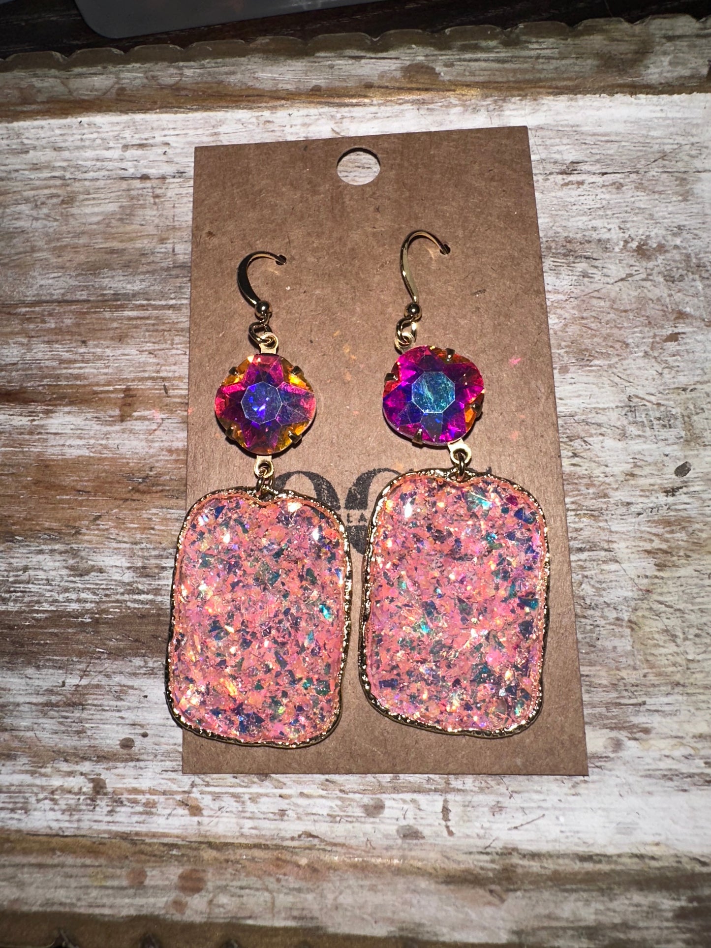 Small/medium resin hoops- gold