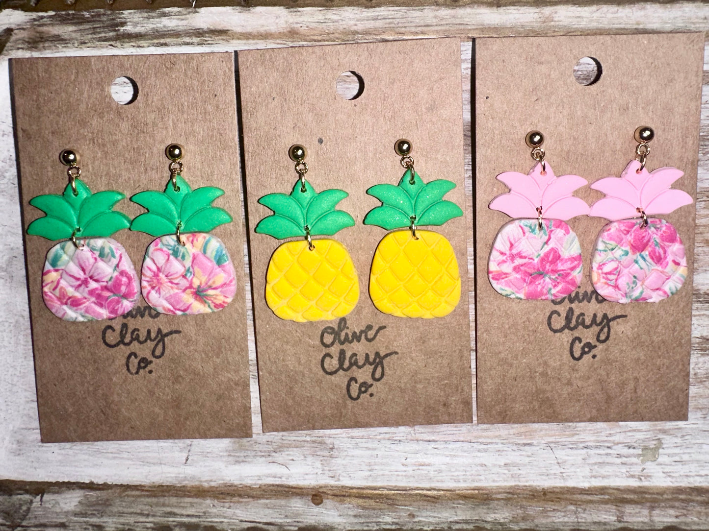 Pineapple earrings