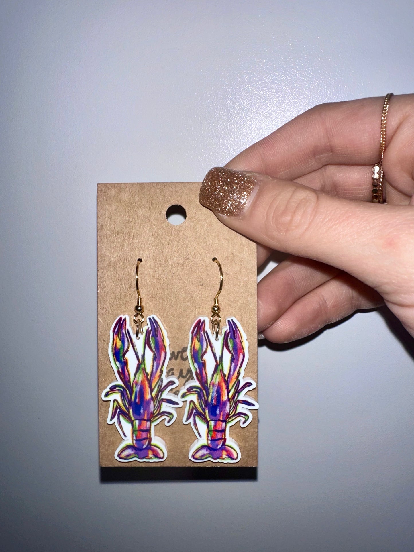 Crawfish earrings