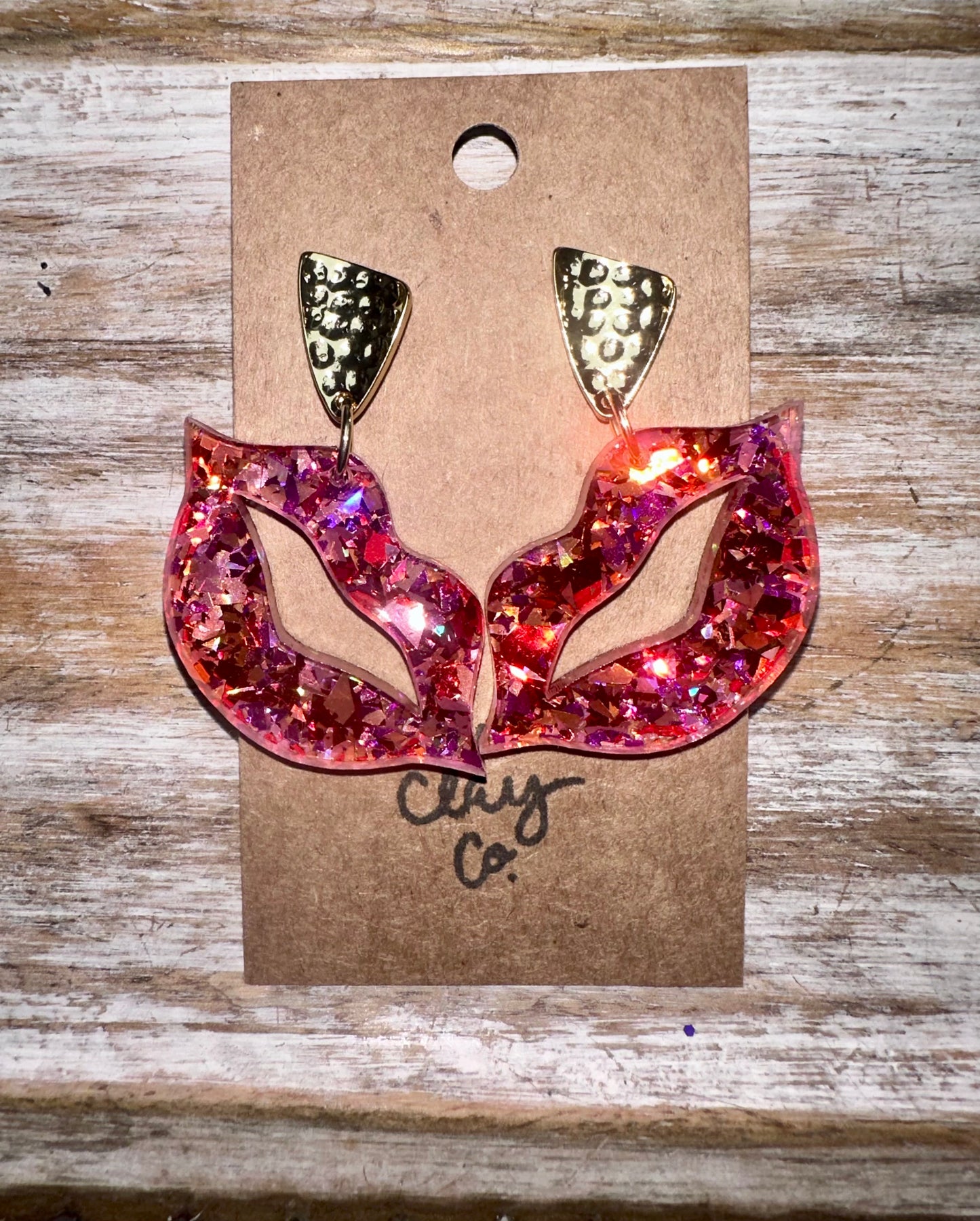Large lips Valentine earrings