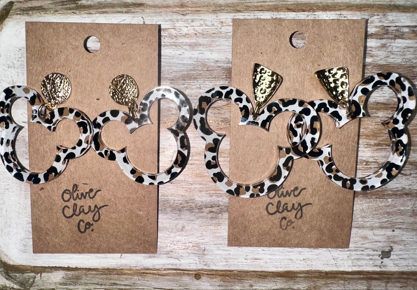 Mouse acrylic earrings