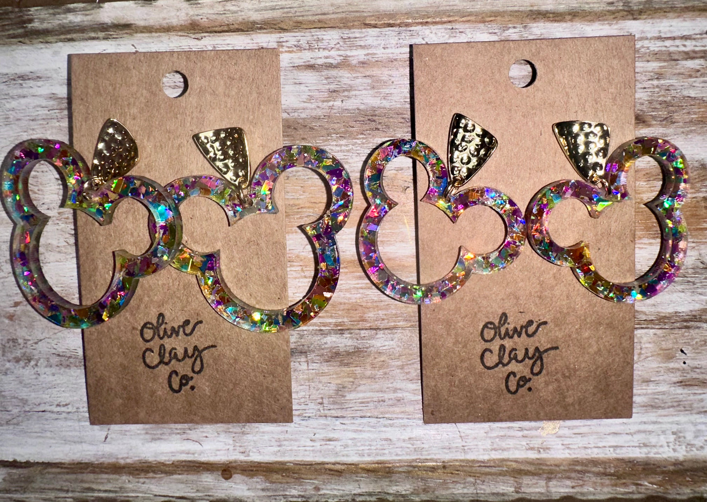 Mouse acrylic earrings