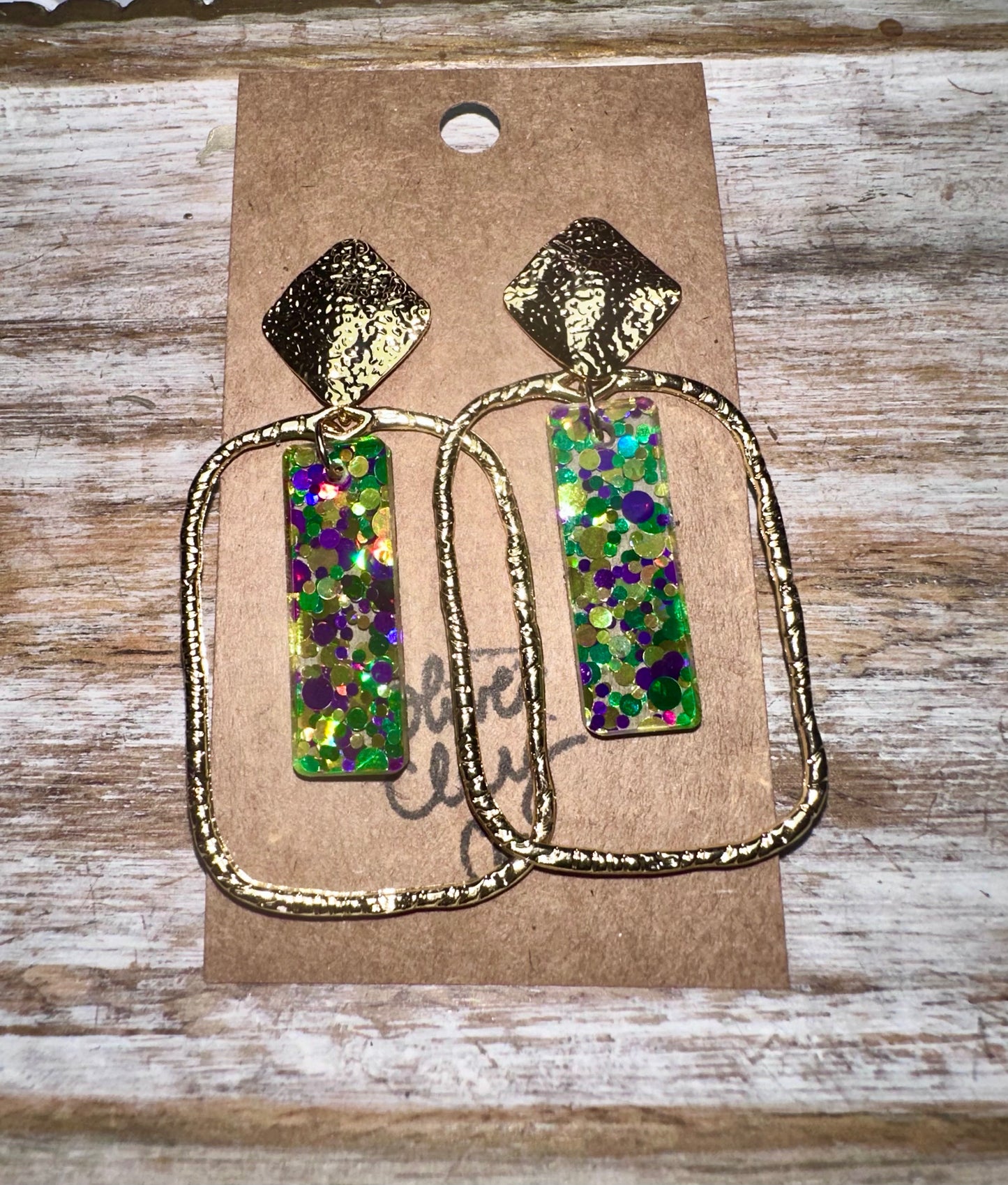 Mardi Gras bar hoops