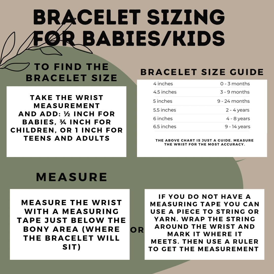 Baby/kids stretchy bracelet- hypoallergenic