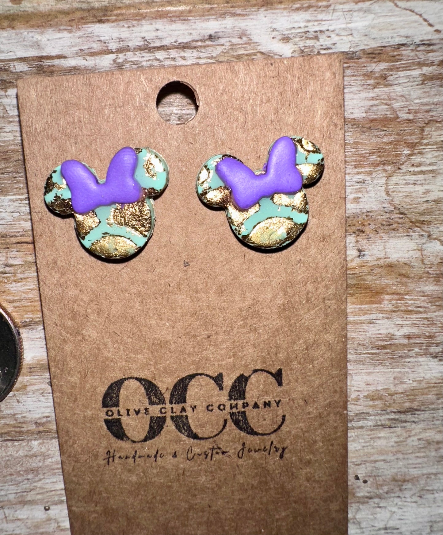 Medium Mouse mermaid earrings
