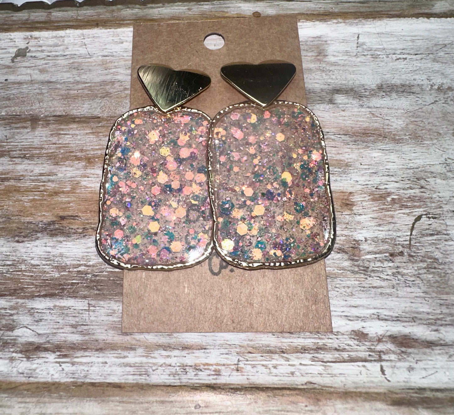 Valentine glitter hoops