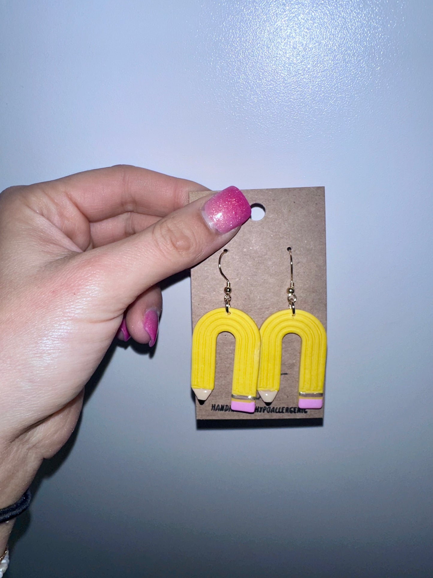 Pencil arch earrings
