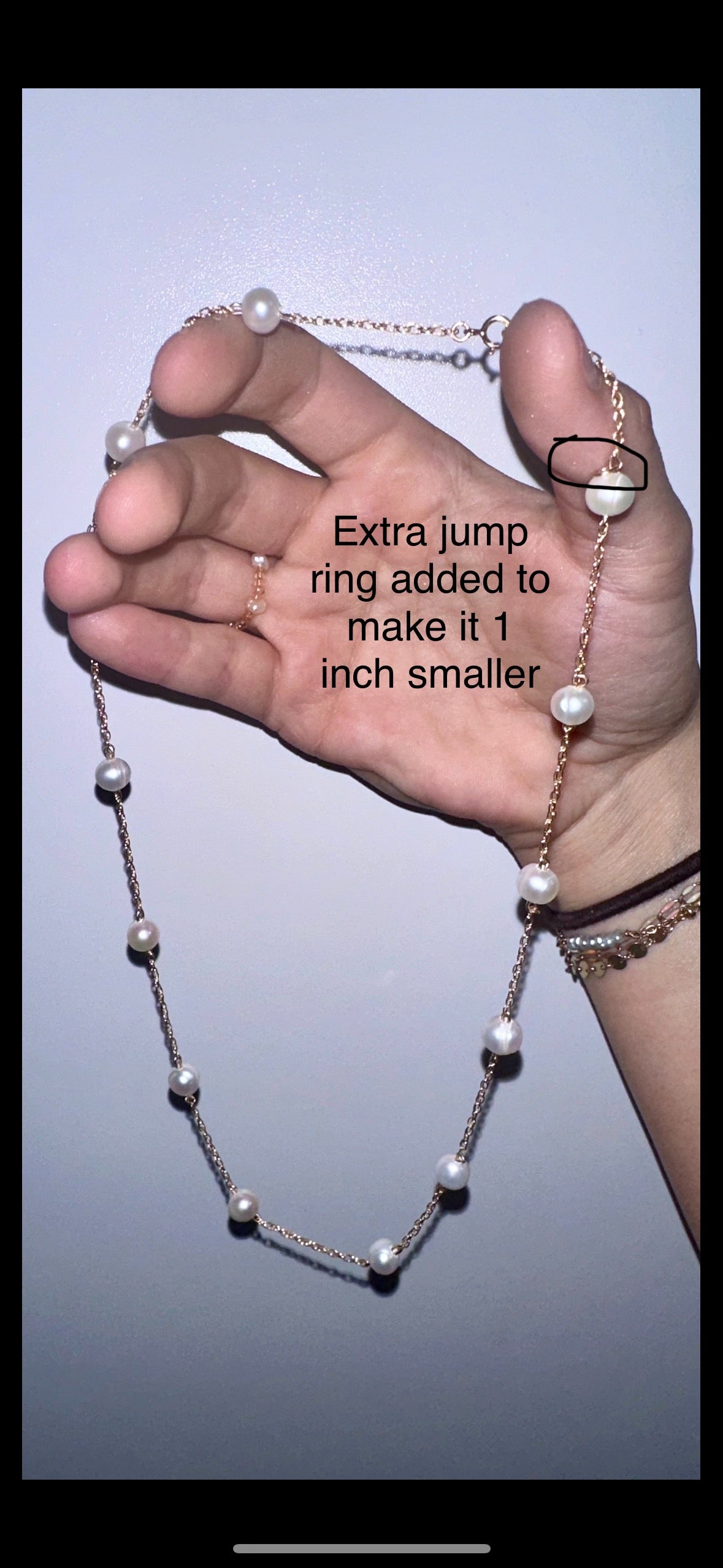 14k GF Twisted Pearl Necklace