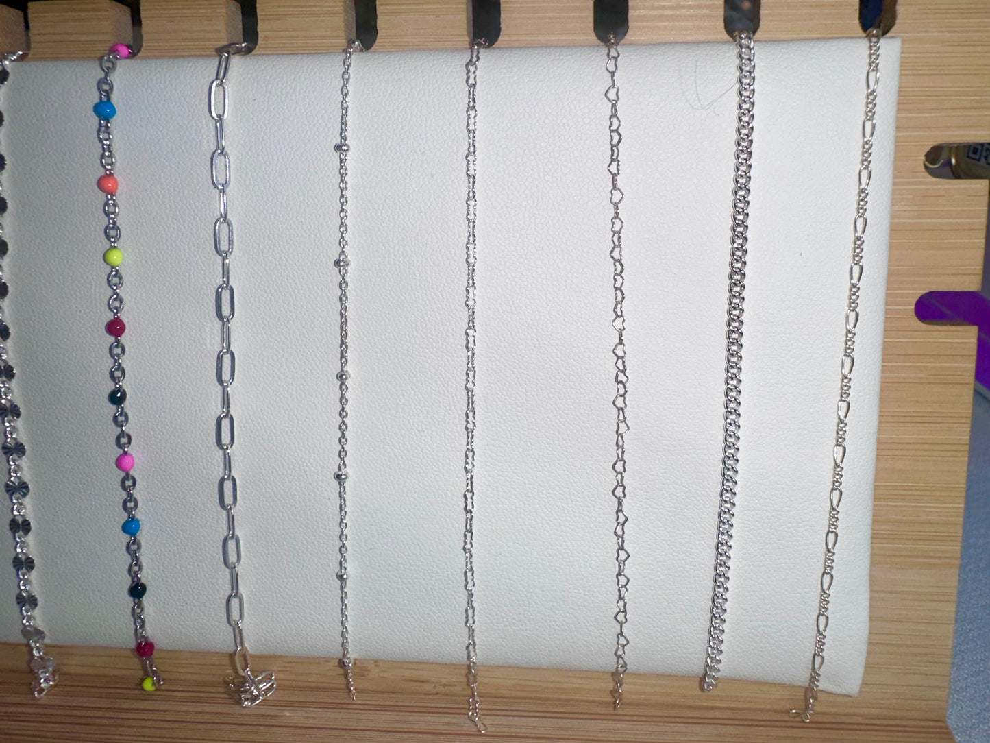 Permanent Jewelry Chain options- Sterling Silver, Rose Gold, Gold Filled