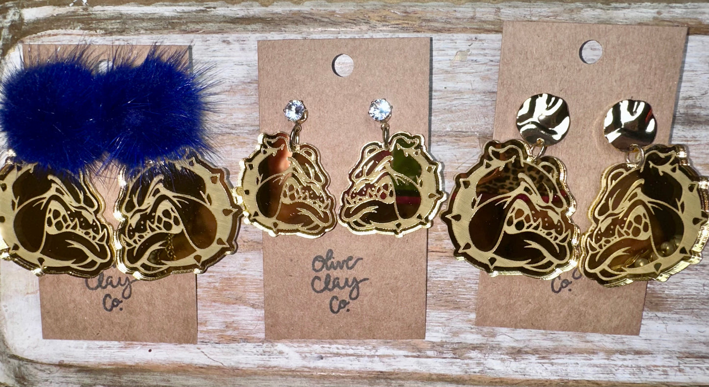 Vancleave bulldogs earrings
