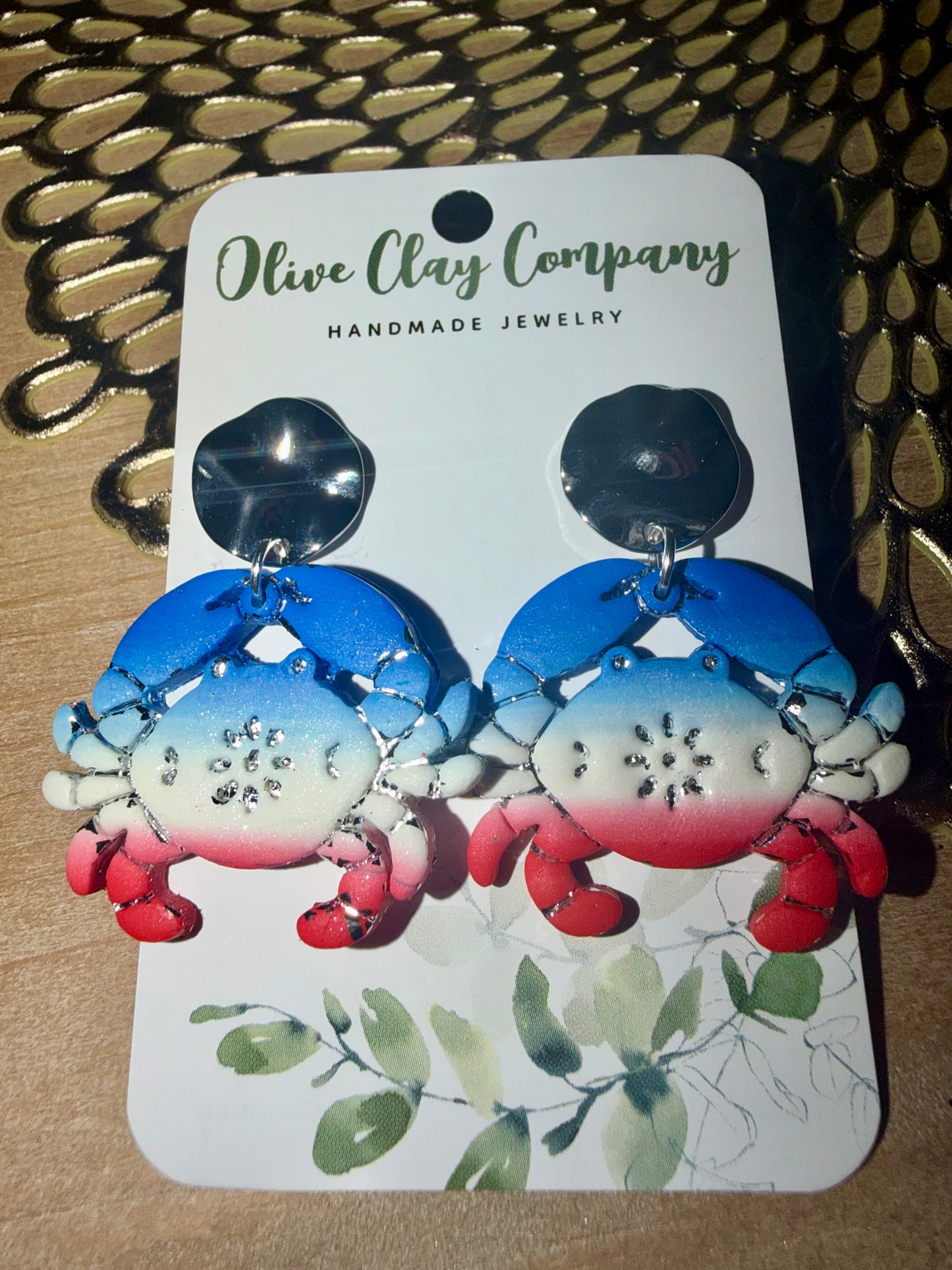 Red white blue crabs