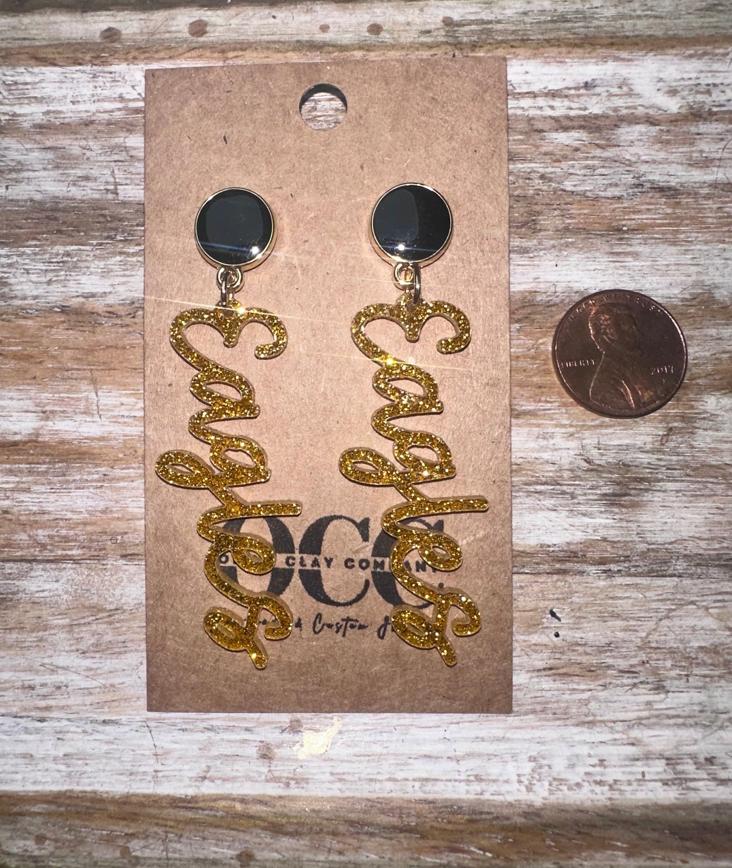 USM Eagles earrings