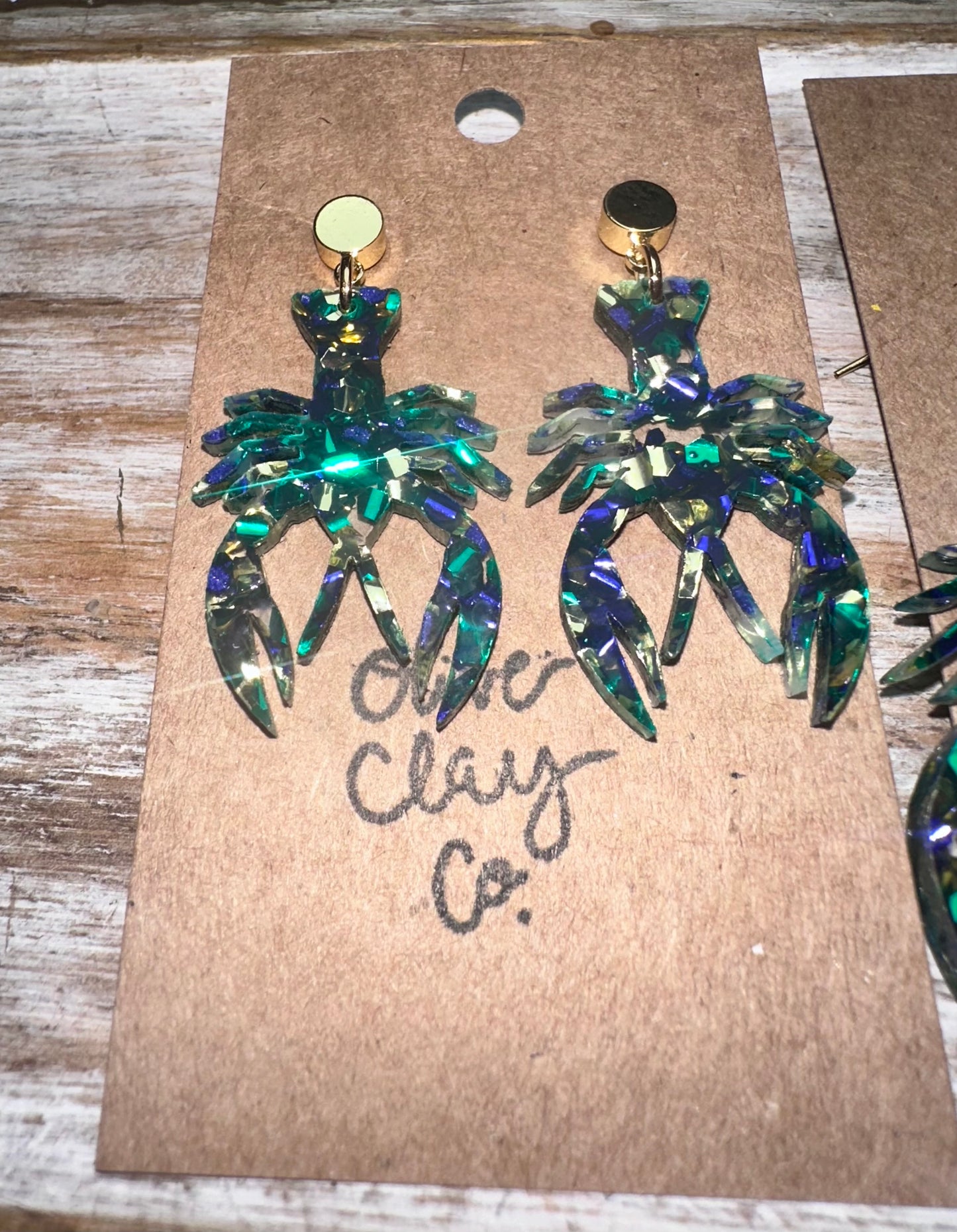 crawfish earrings
