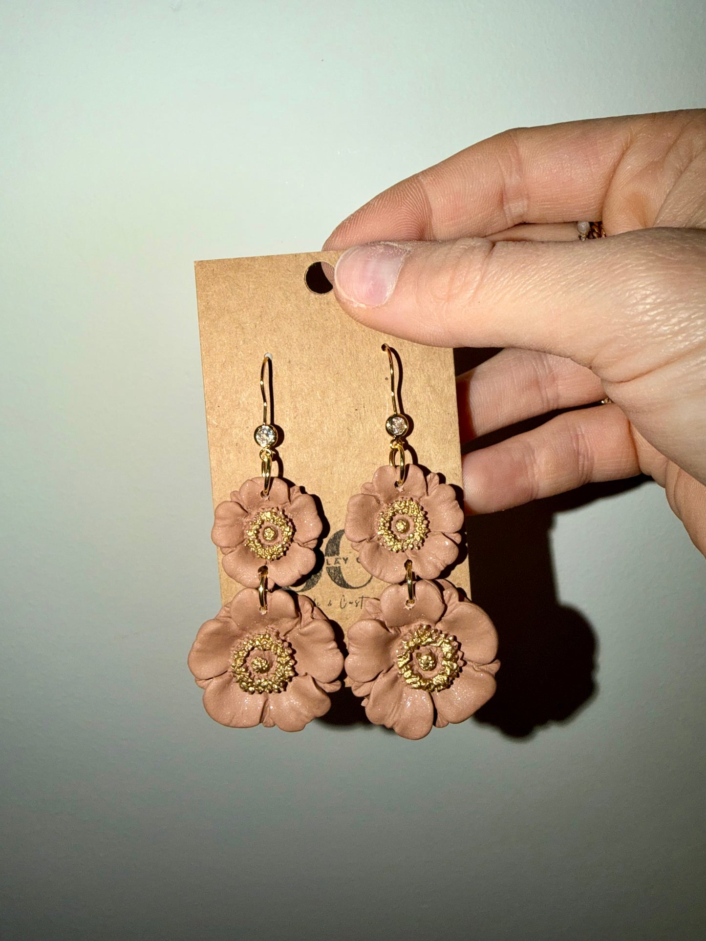 Poppy flower hoops