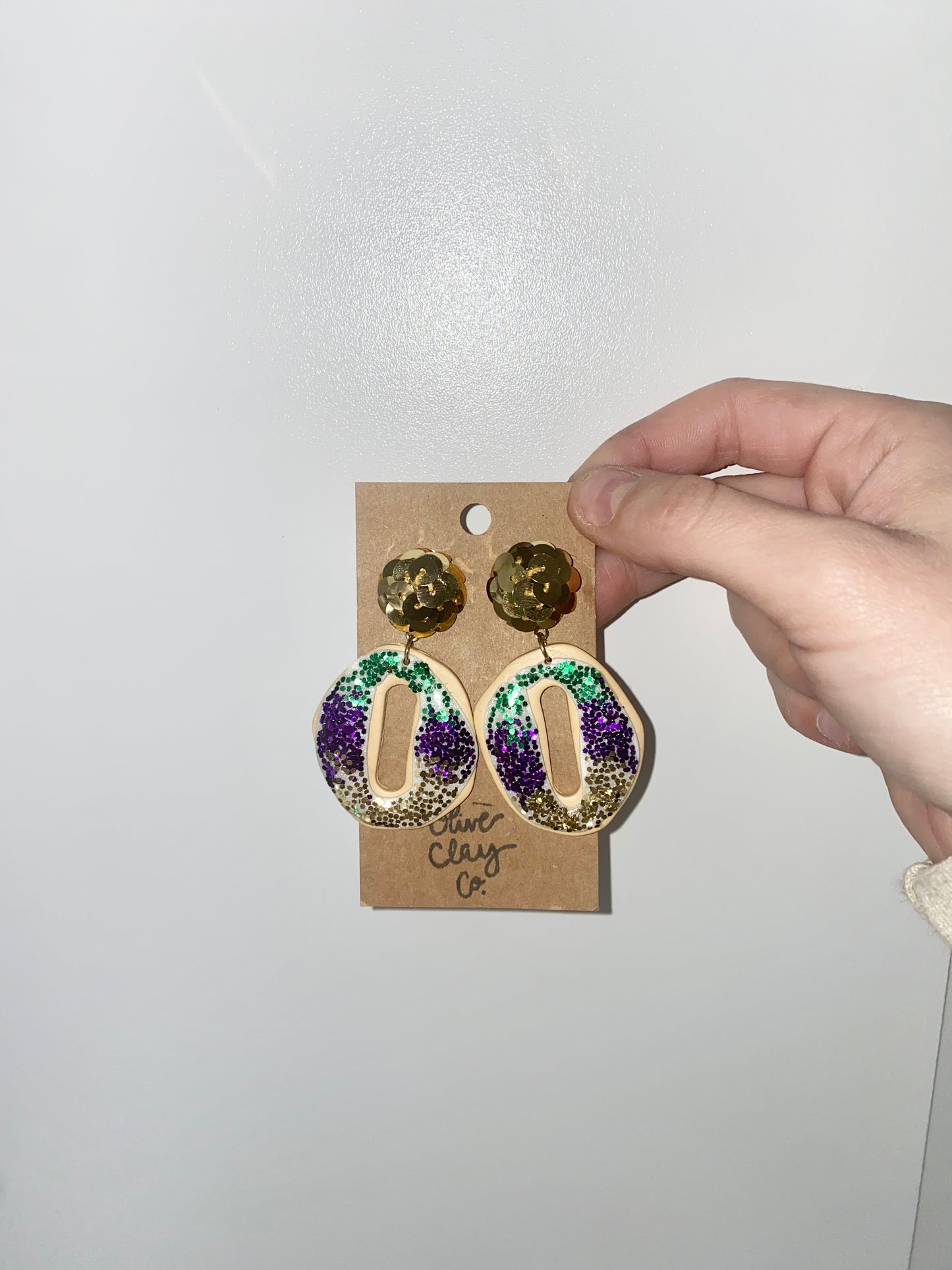 king cake earrings