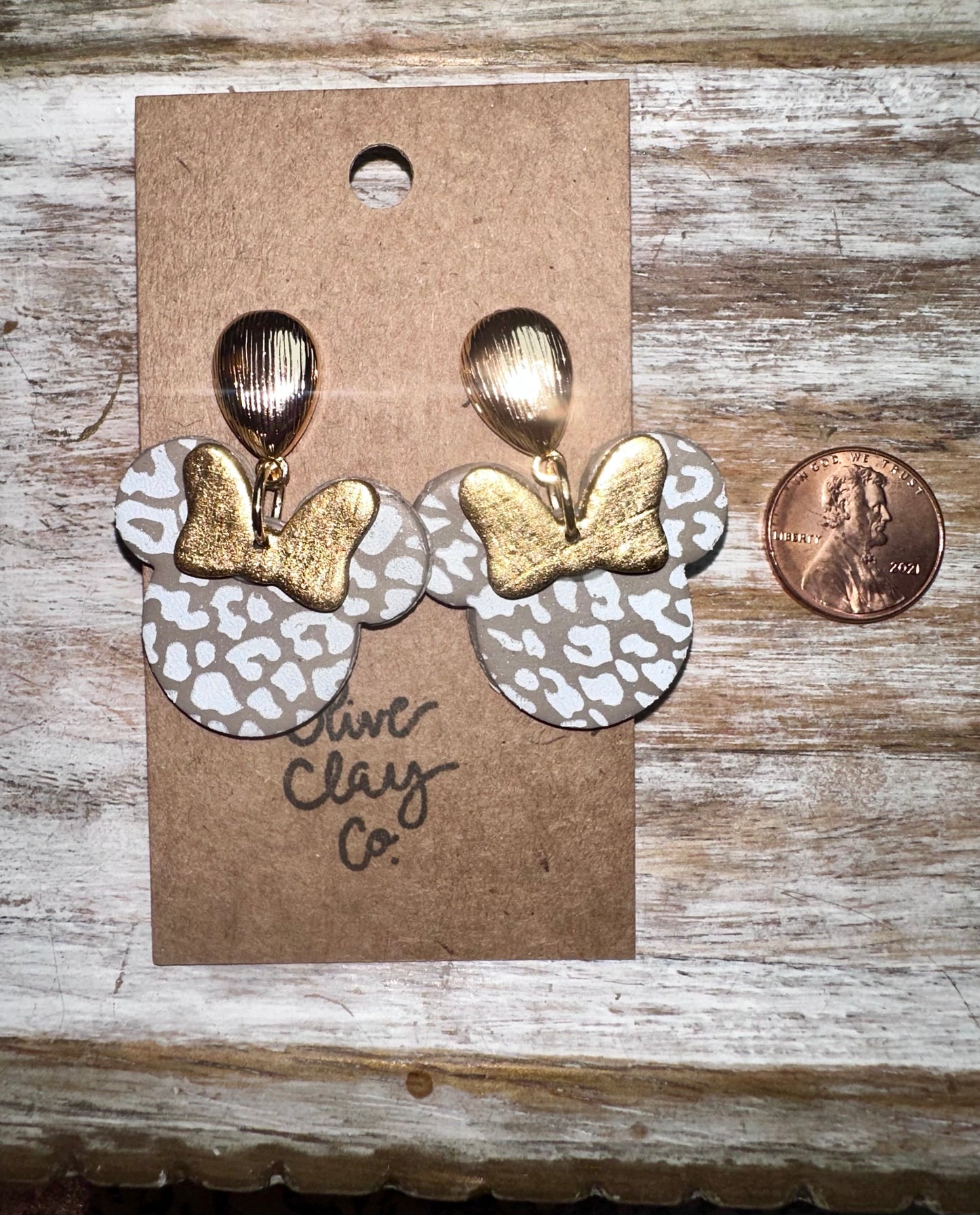 Cheetah Mouse earrings