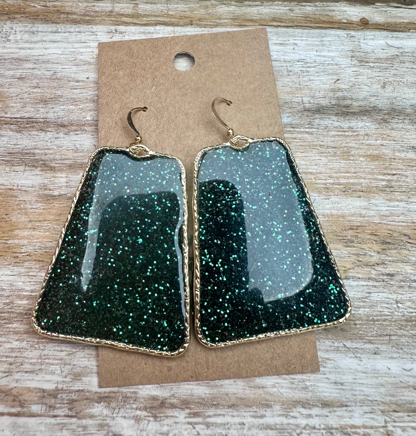 Glitter resin hoops