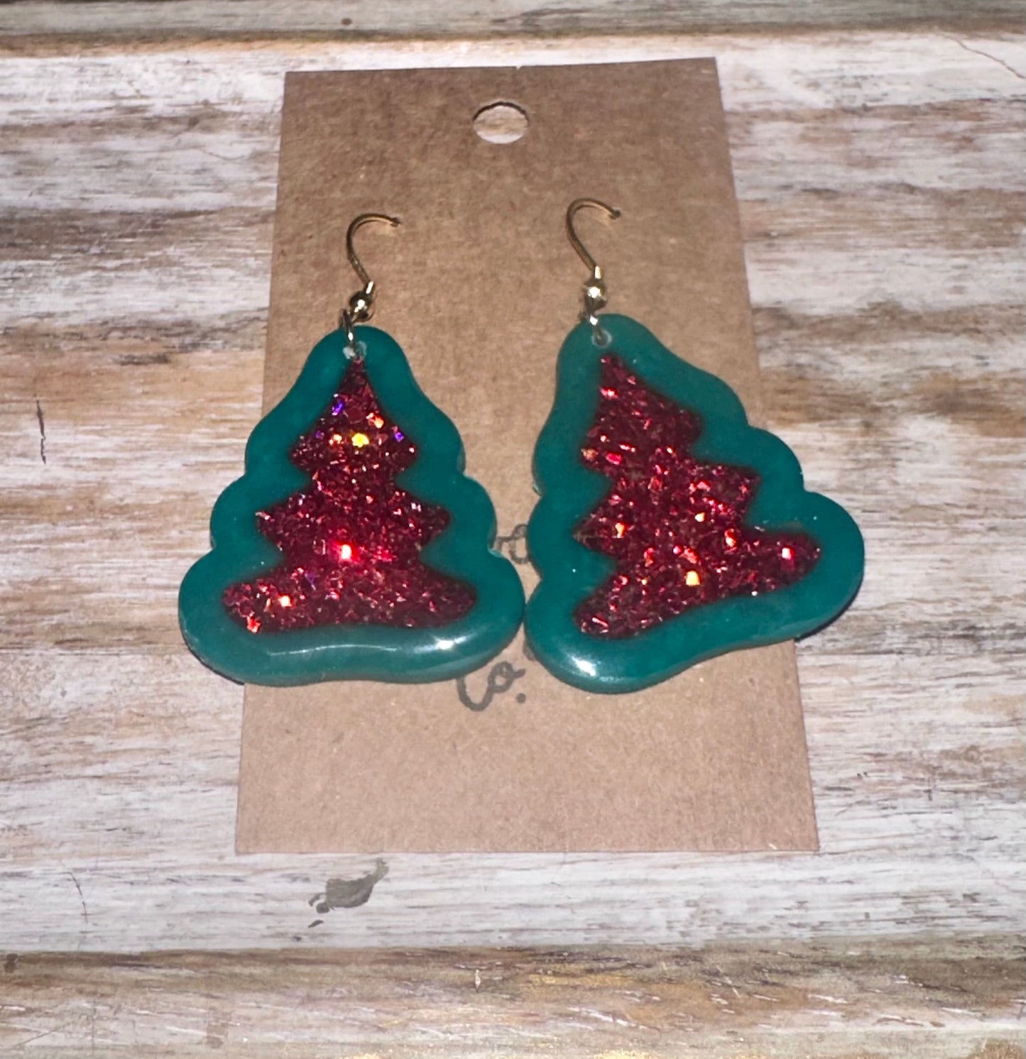 Large clay and resin Christmas Trees