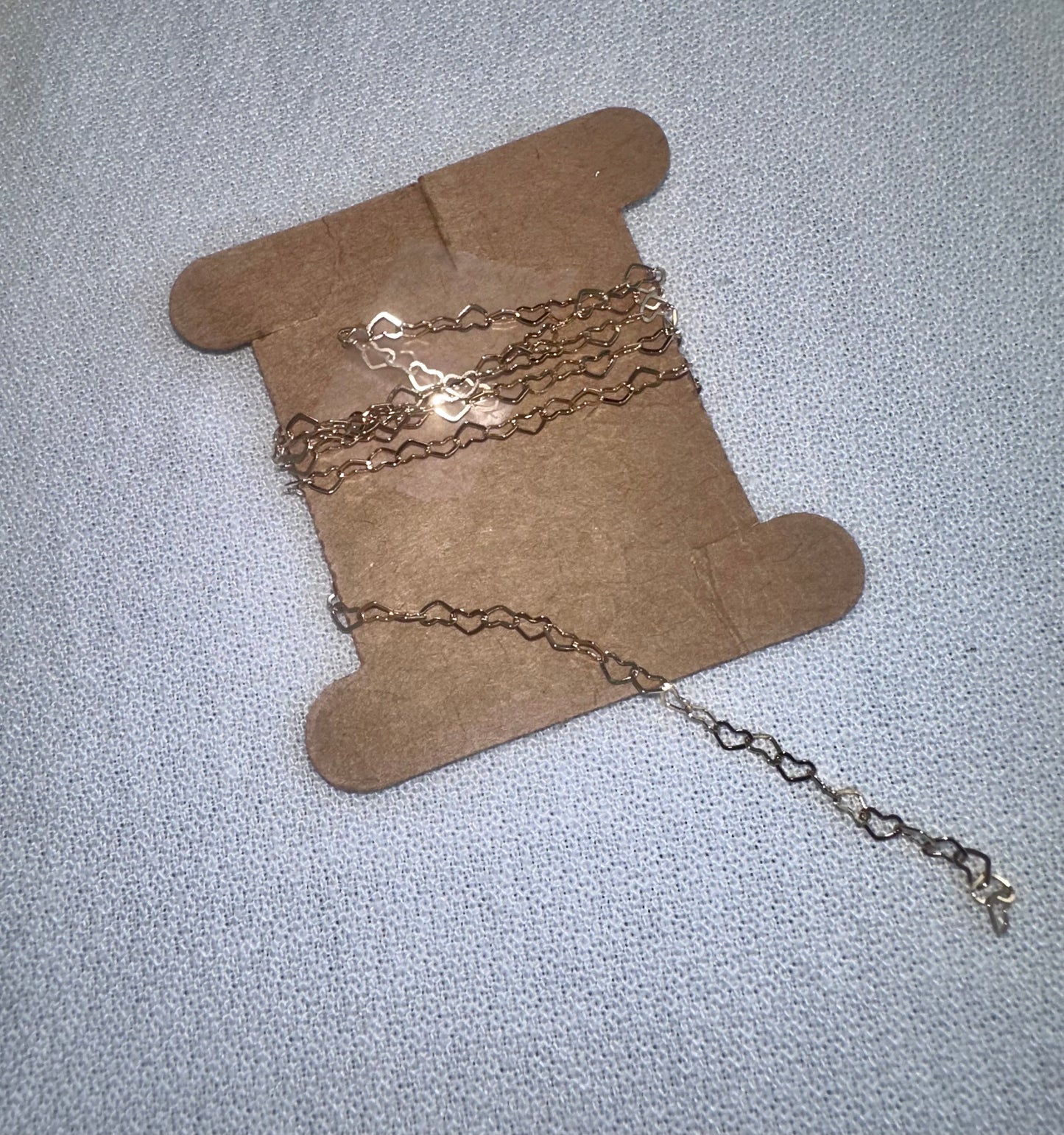 Permanent Jewelry Chain options- Sterling Silver, Rose Gold, Gold Filled