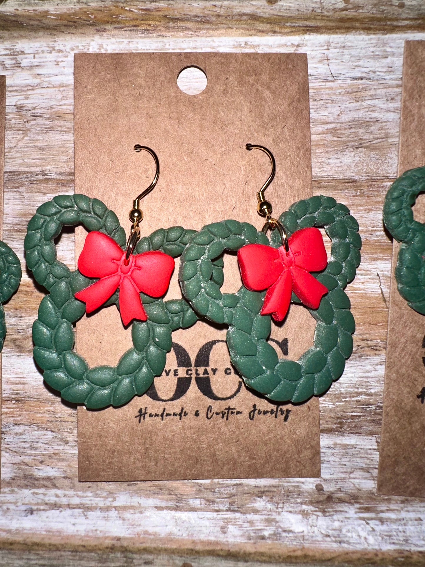 Wreath Mouse earrings