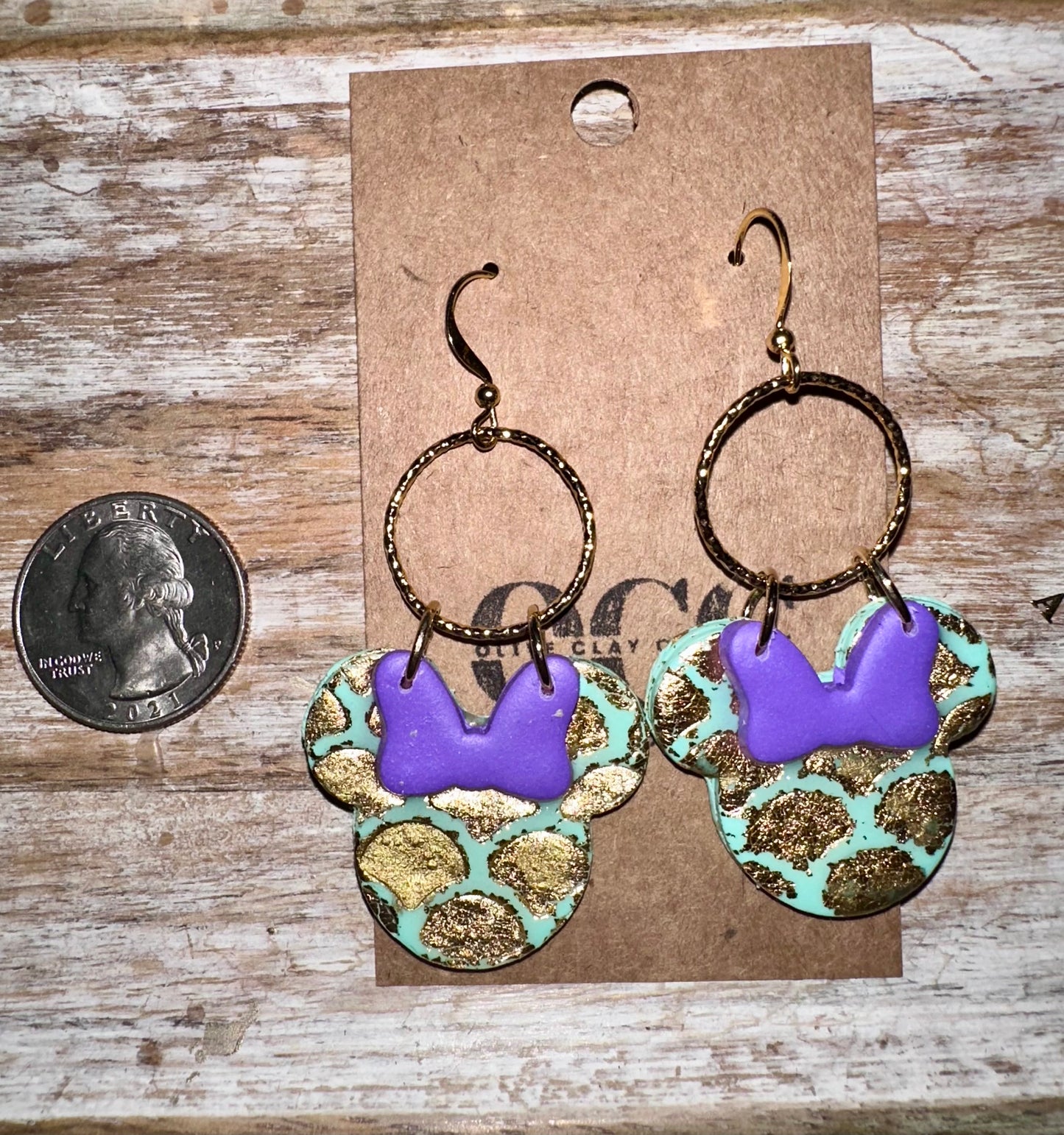 Mouse mermaid earrings