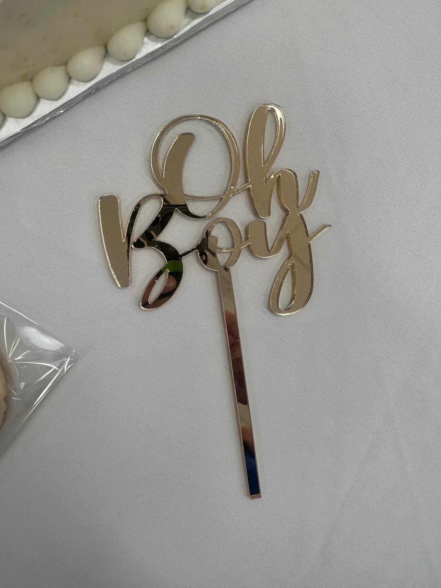 Baby shower cake topper