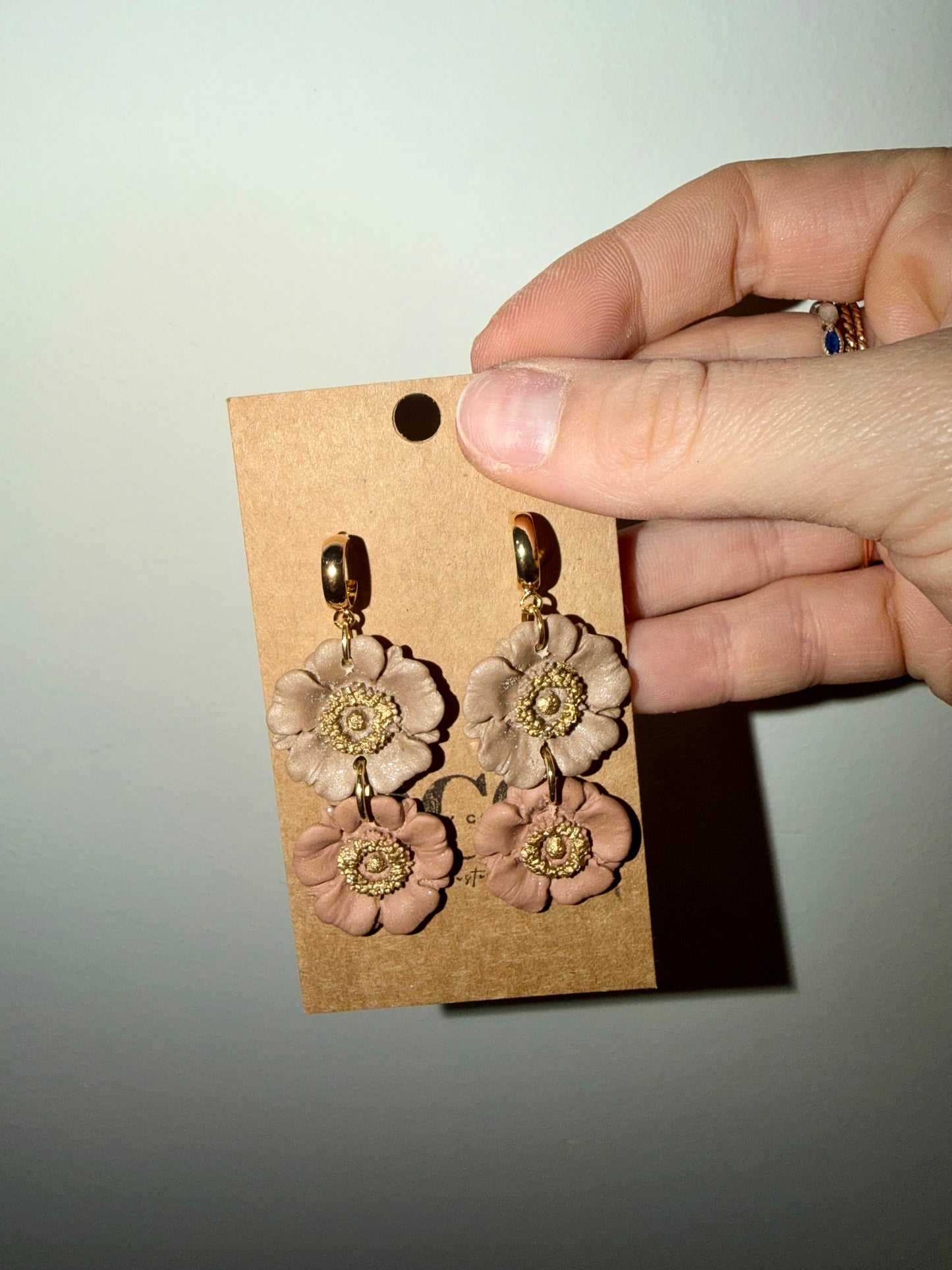 Poppy flower hoops