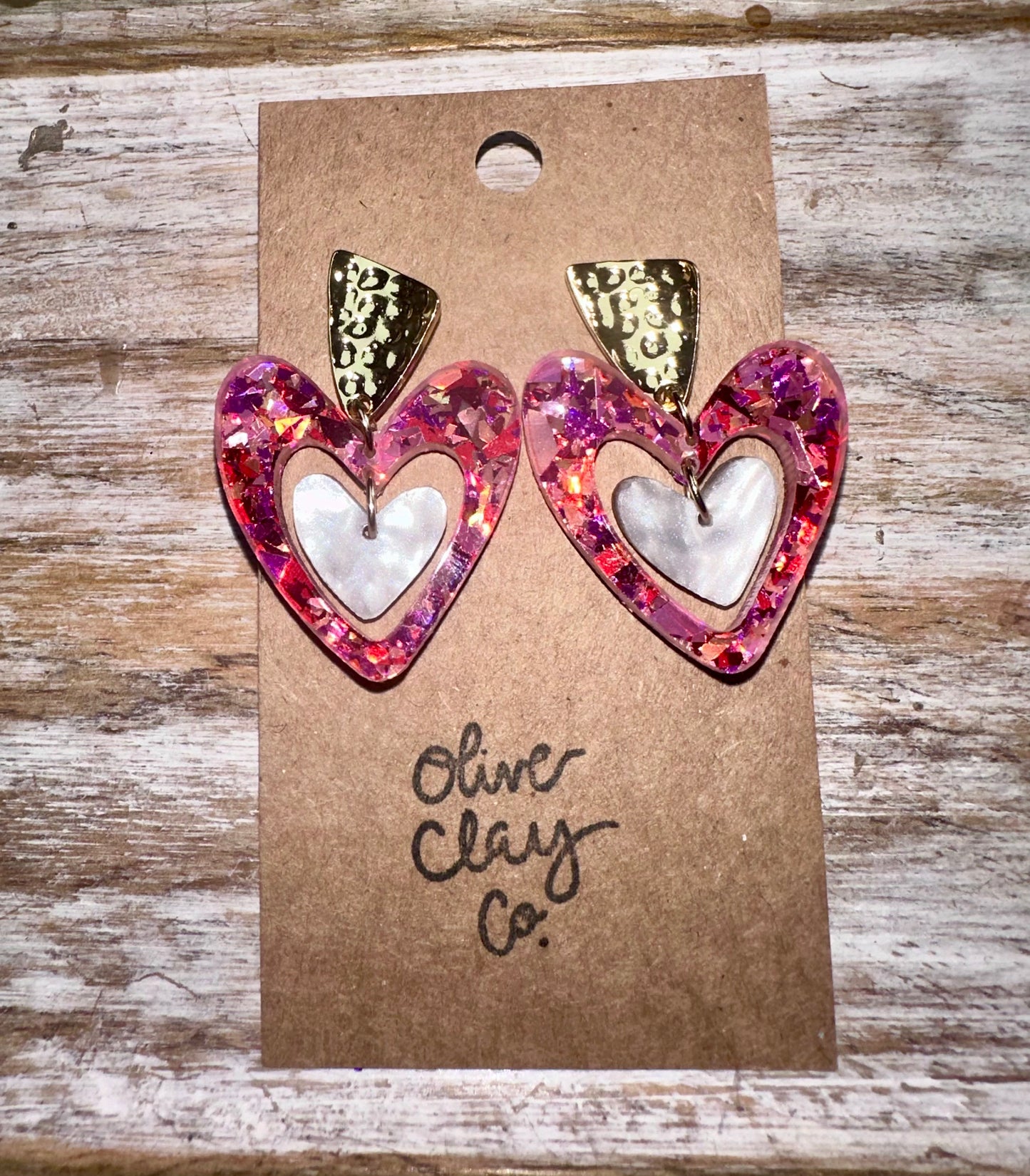 Heart Valentine earrings
