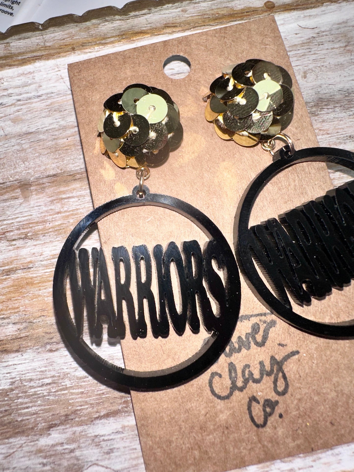 Warriors earrings
