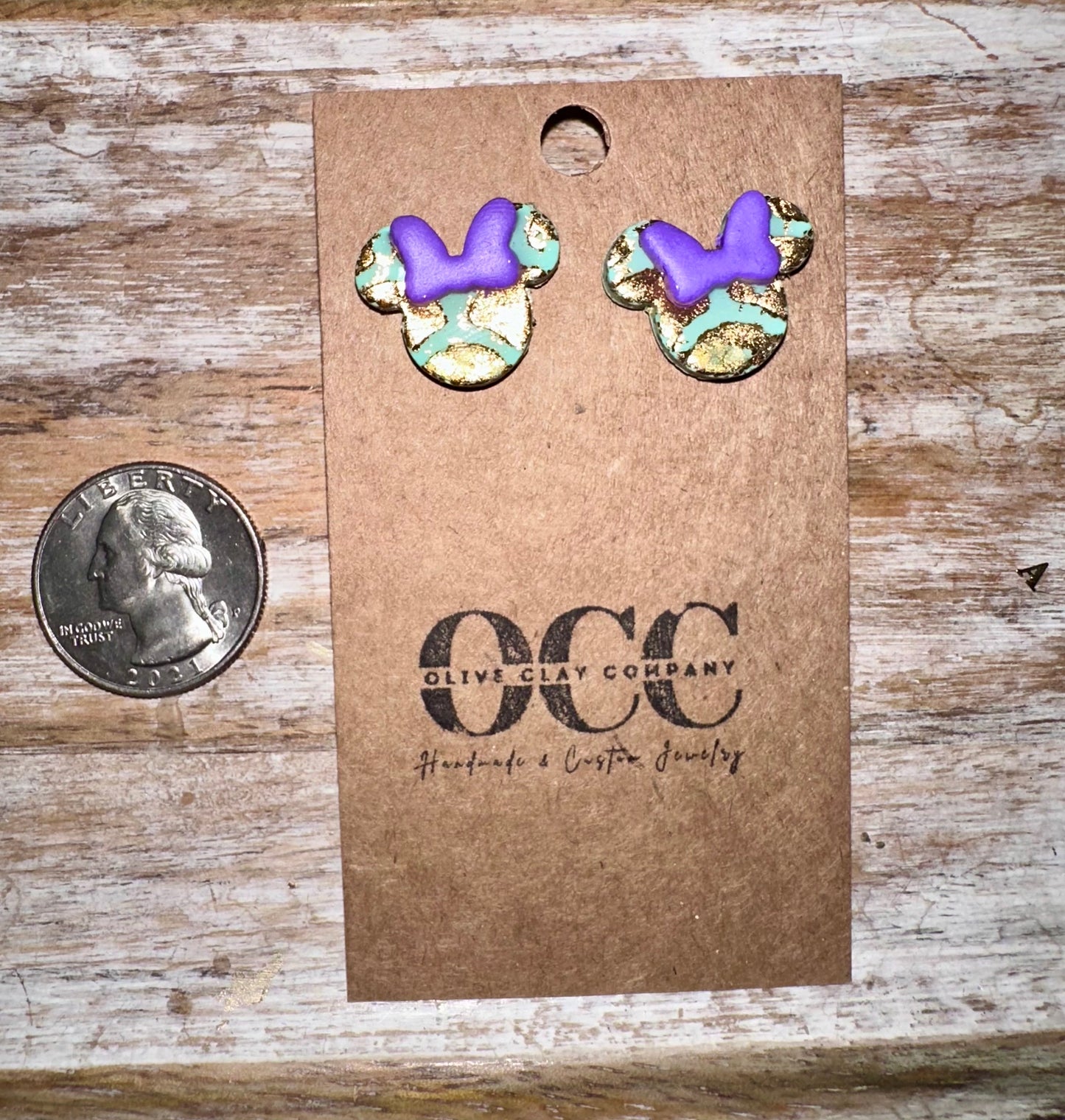 Medium Mouse mermaid earrings