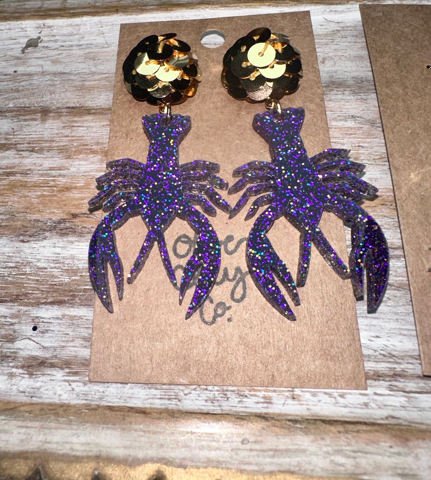 crawfish earrings