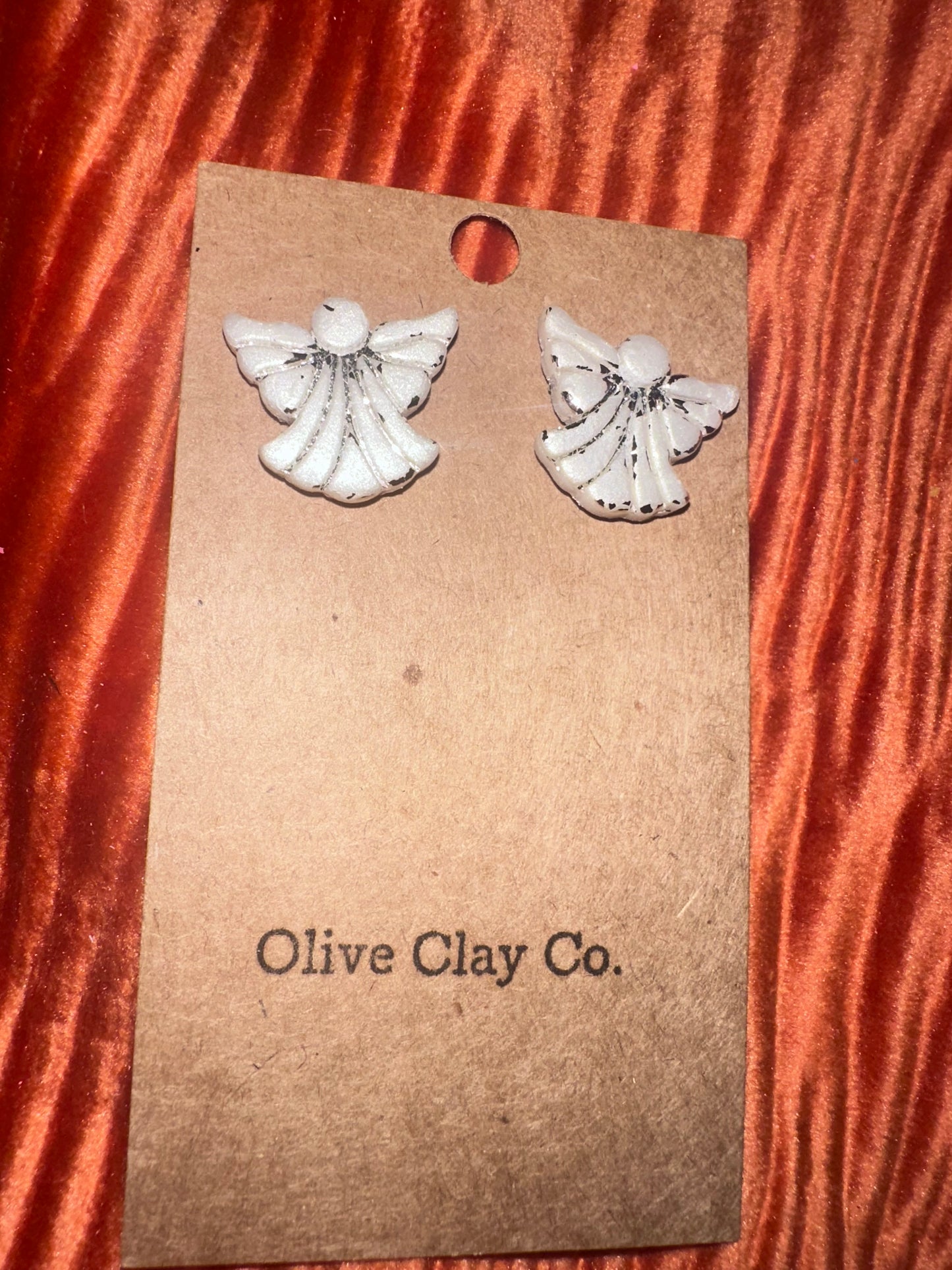 Angel clay studs