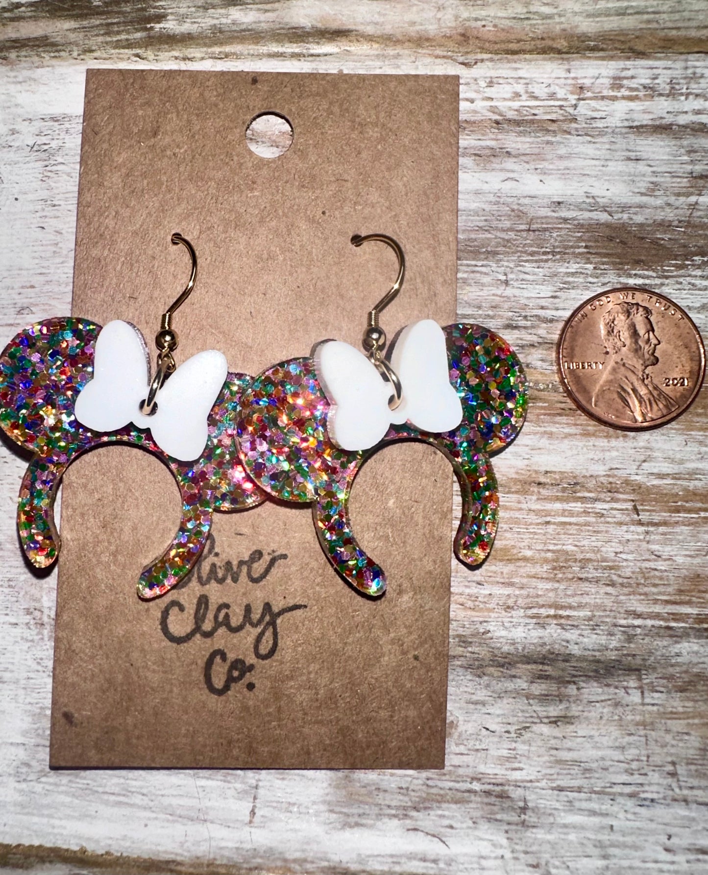 Mouse acrylic earrings