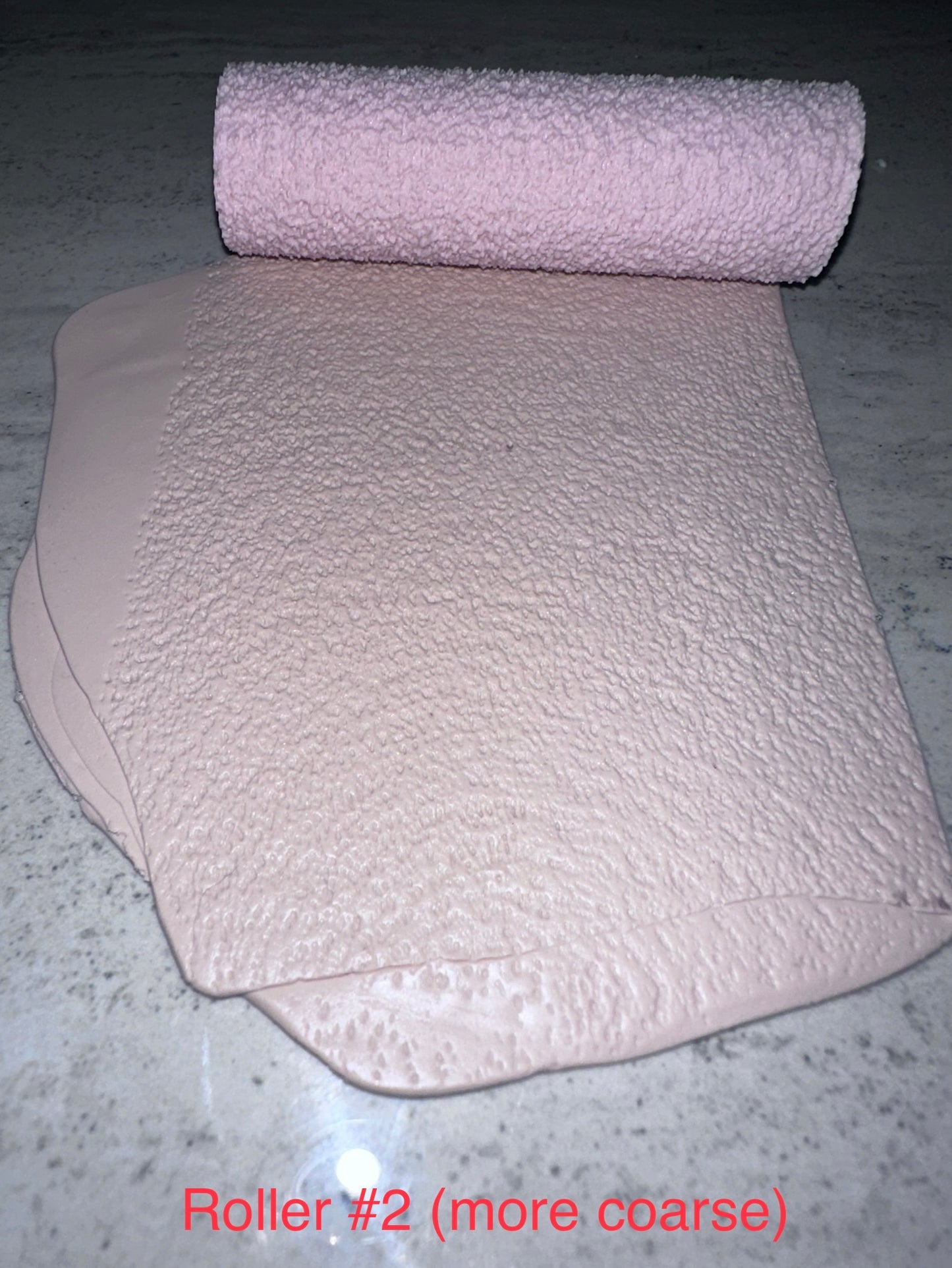 Sandpaper texture roller