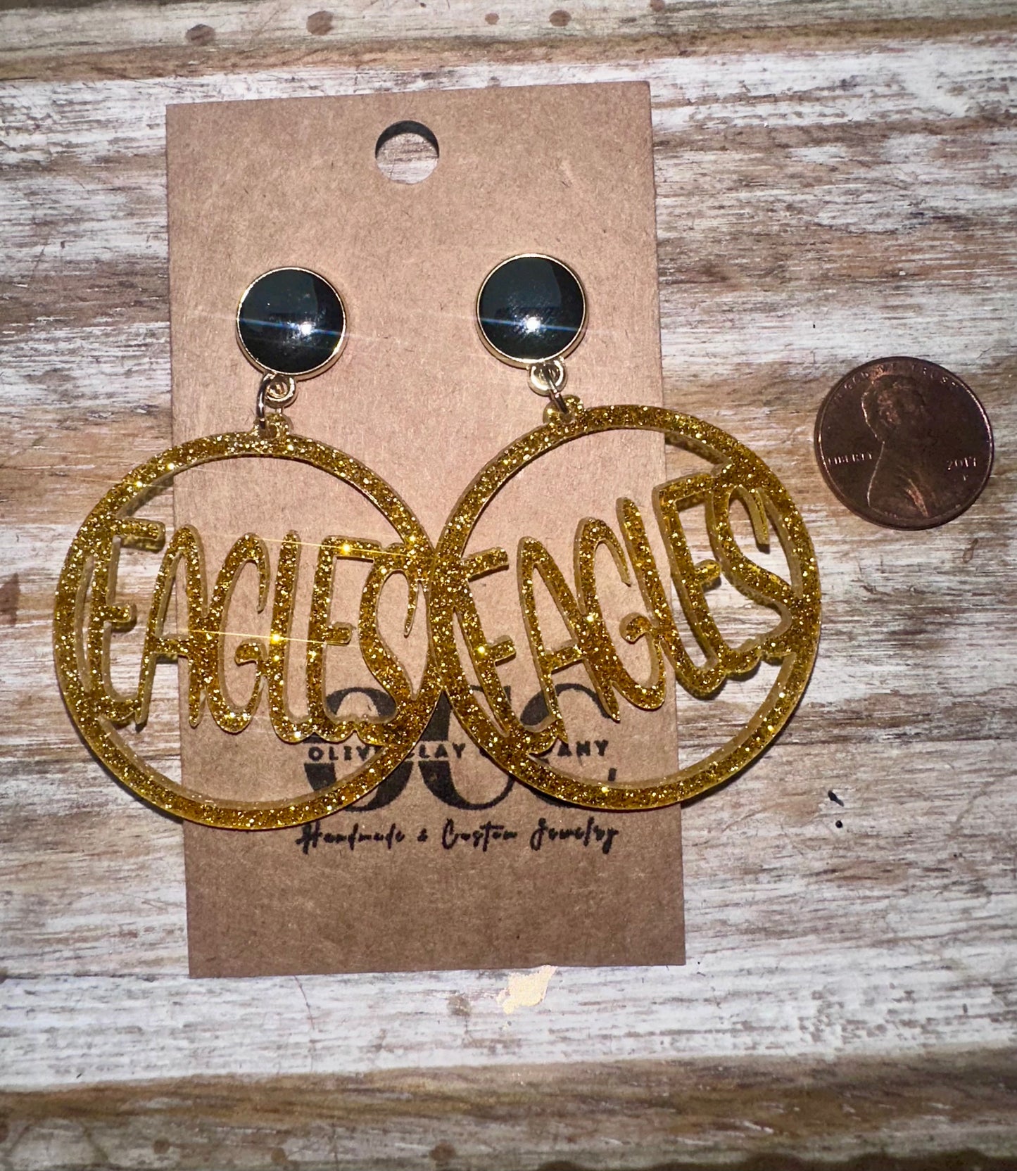USM Eagles earrings