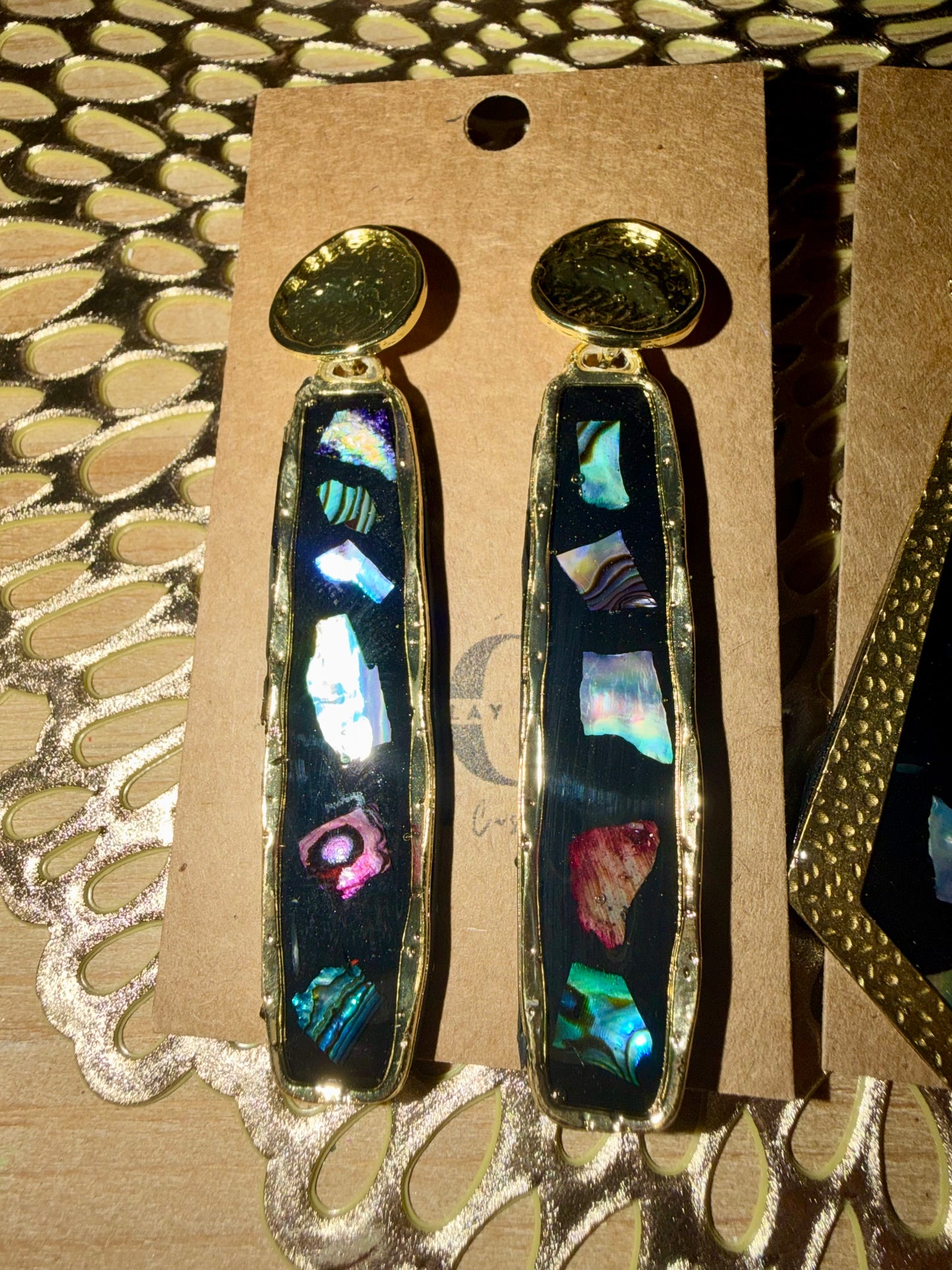 Shell clay earrings