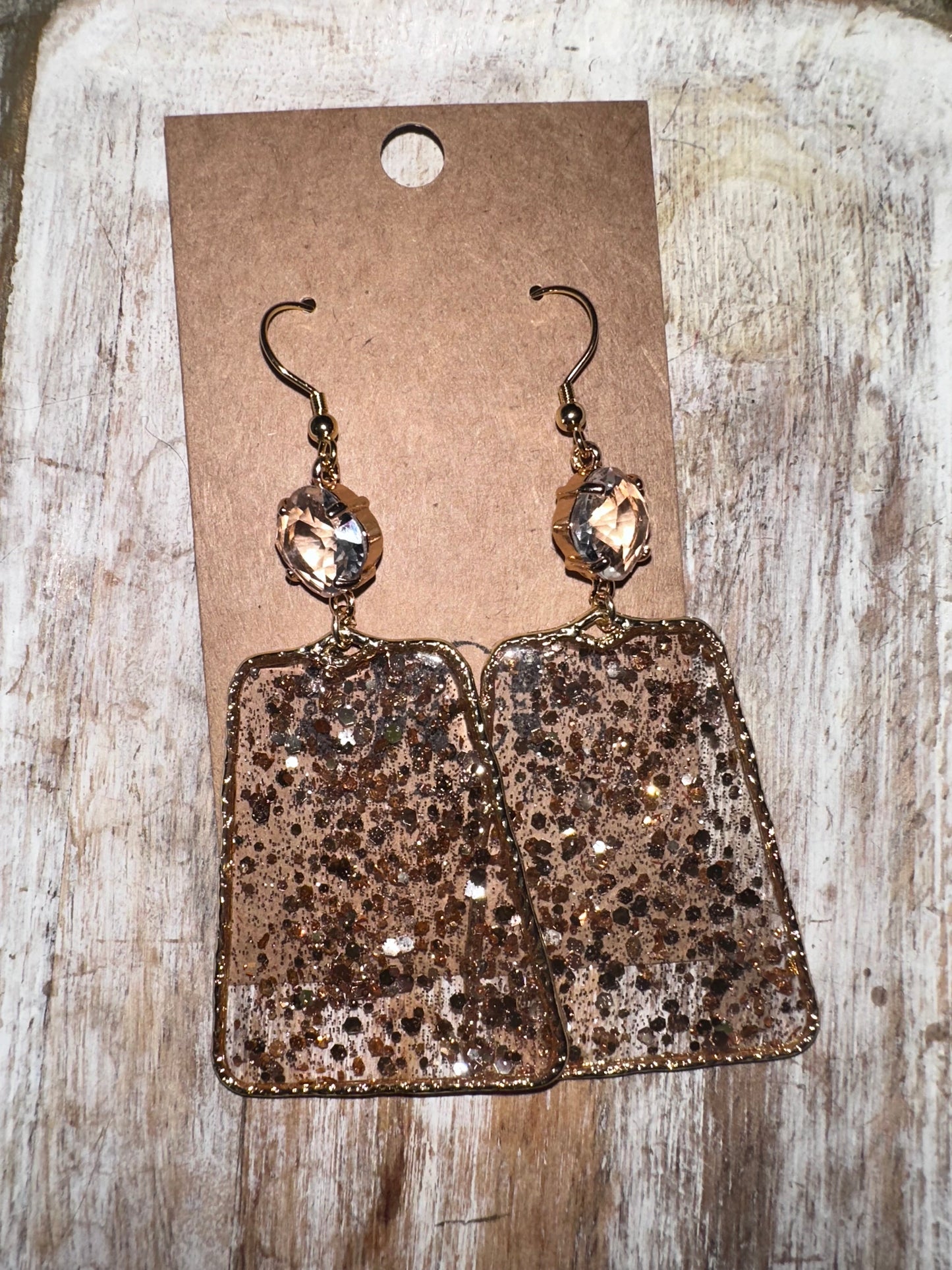 Large resin hoops- gold