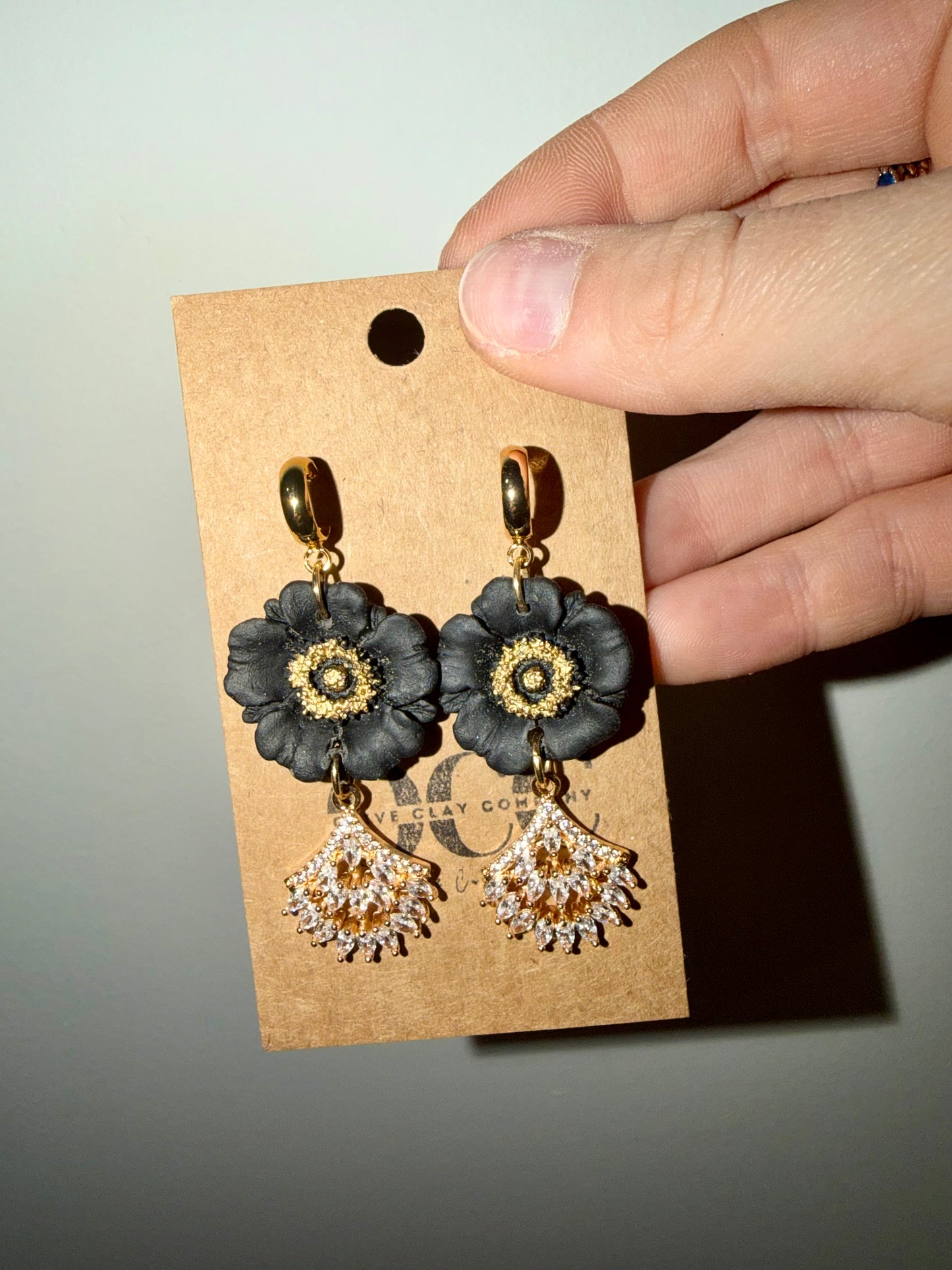 Poppy flower hoops