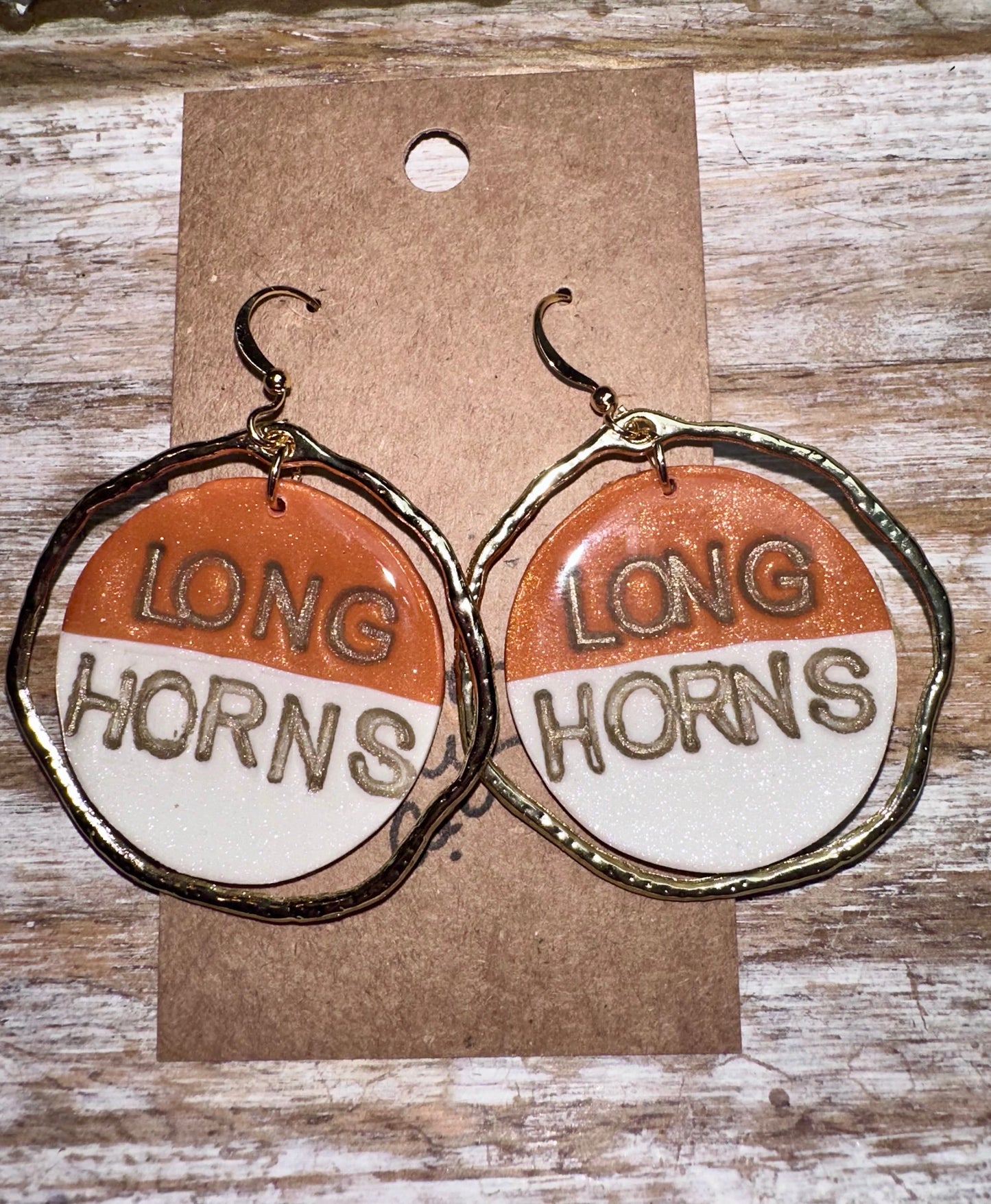 Texas Longhorns earrings