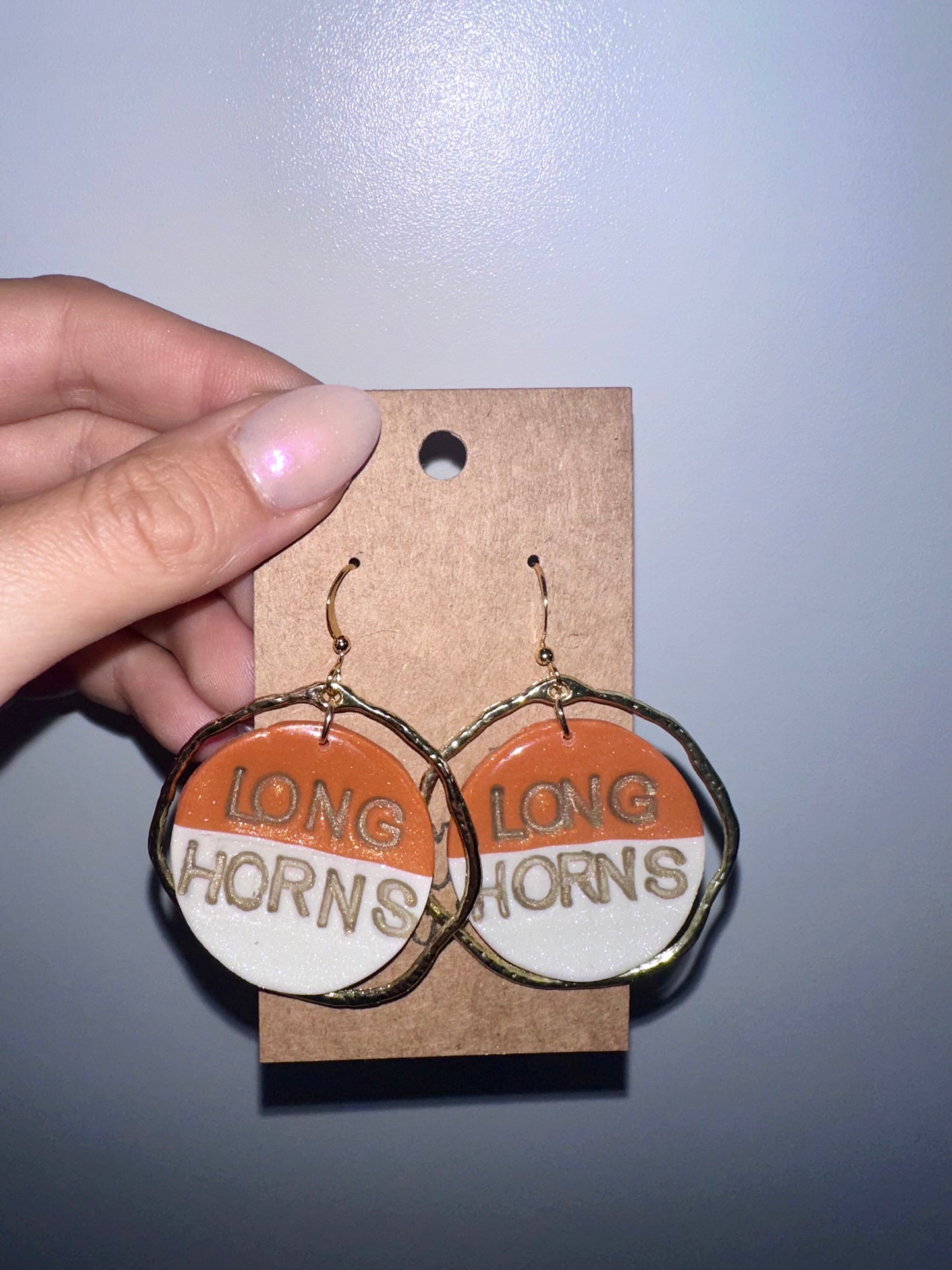 Texas Longhorns earrings